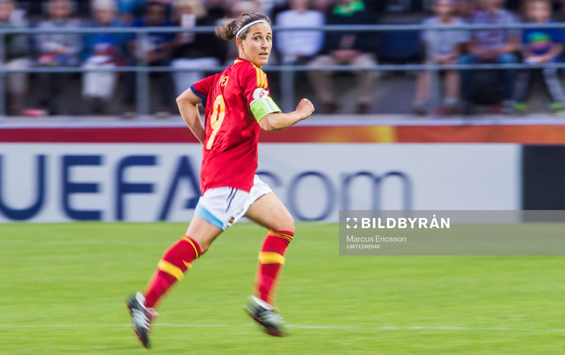 Spaniens Veronica Boquete i matchen mellan England och
