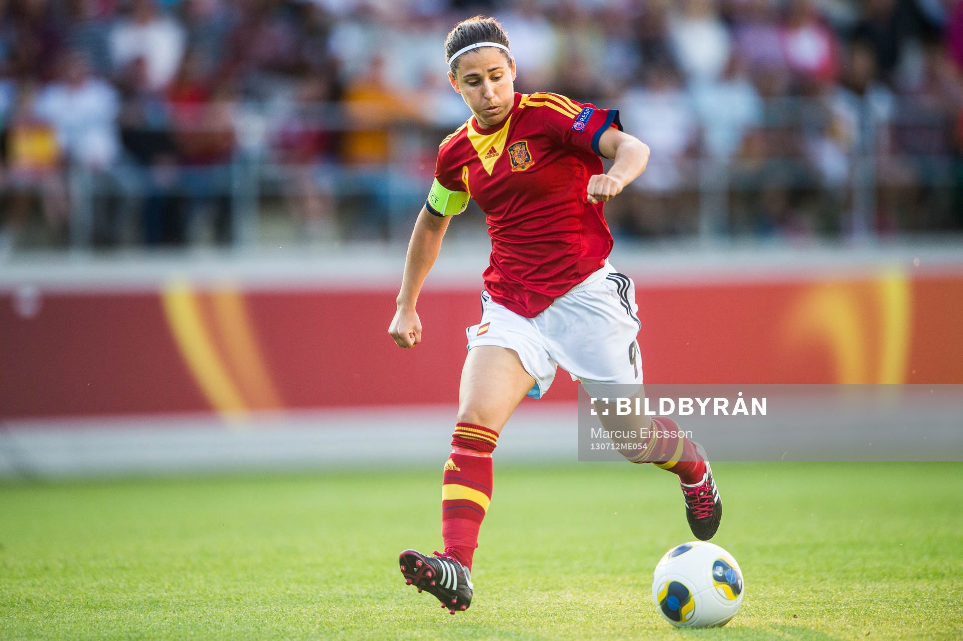 Spaniens Veronica Boquete i matchen mellan England och