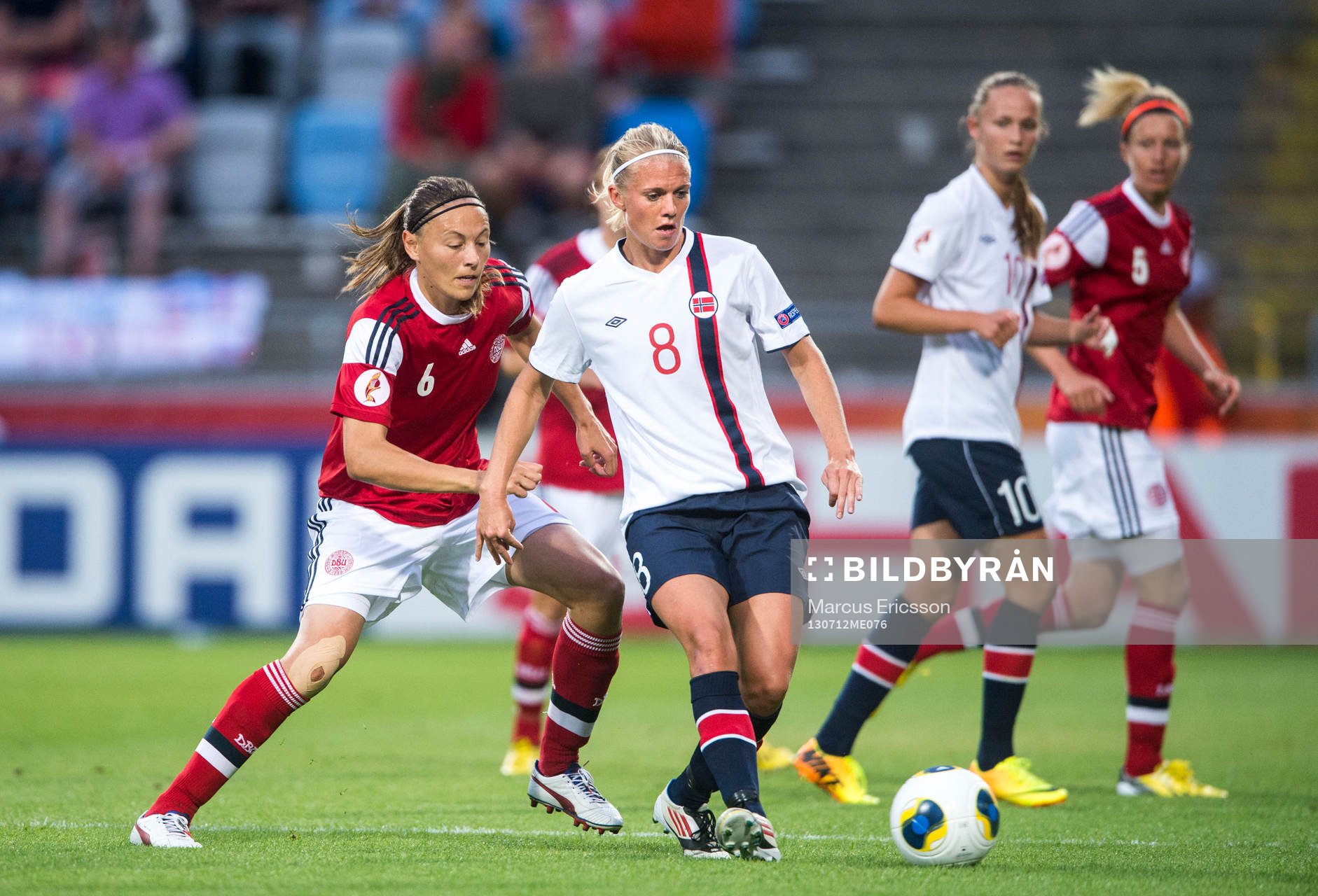 Danmarks Mariann Knudsen och Norges Solveig Gulbrandsen i