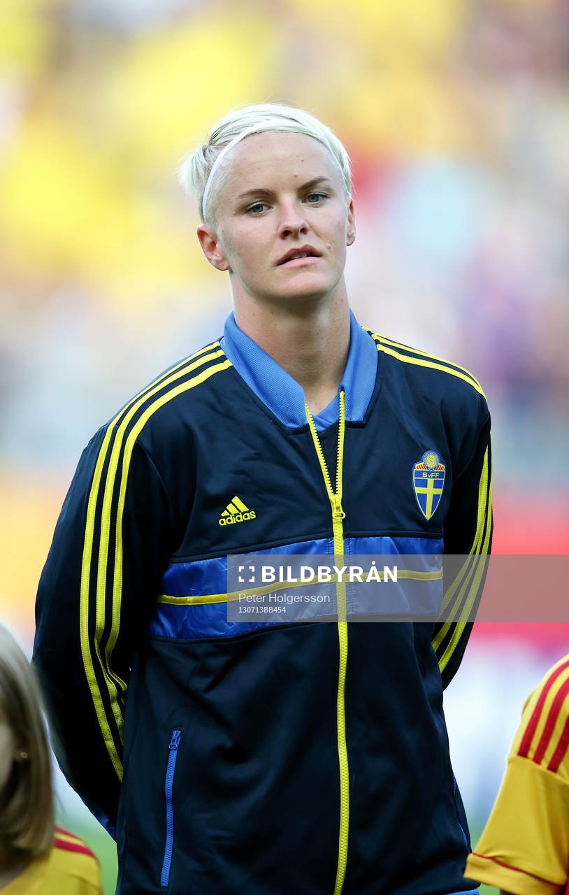Sveriges Nilla Fischer i matchen mellan Sverige och Finland