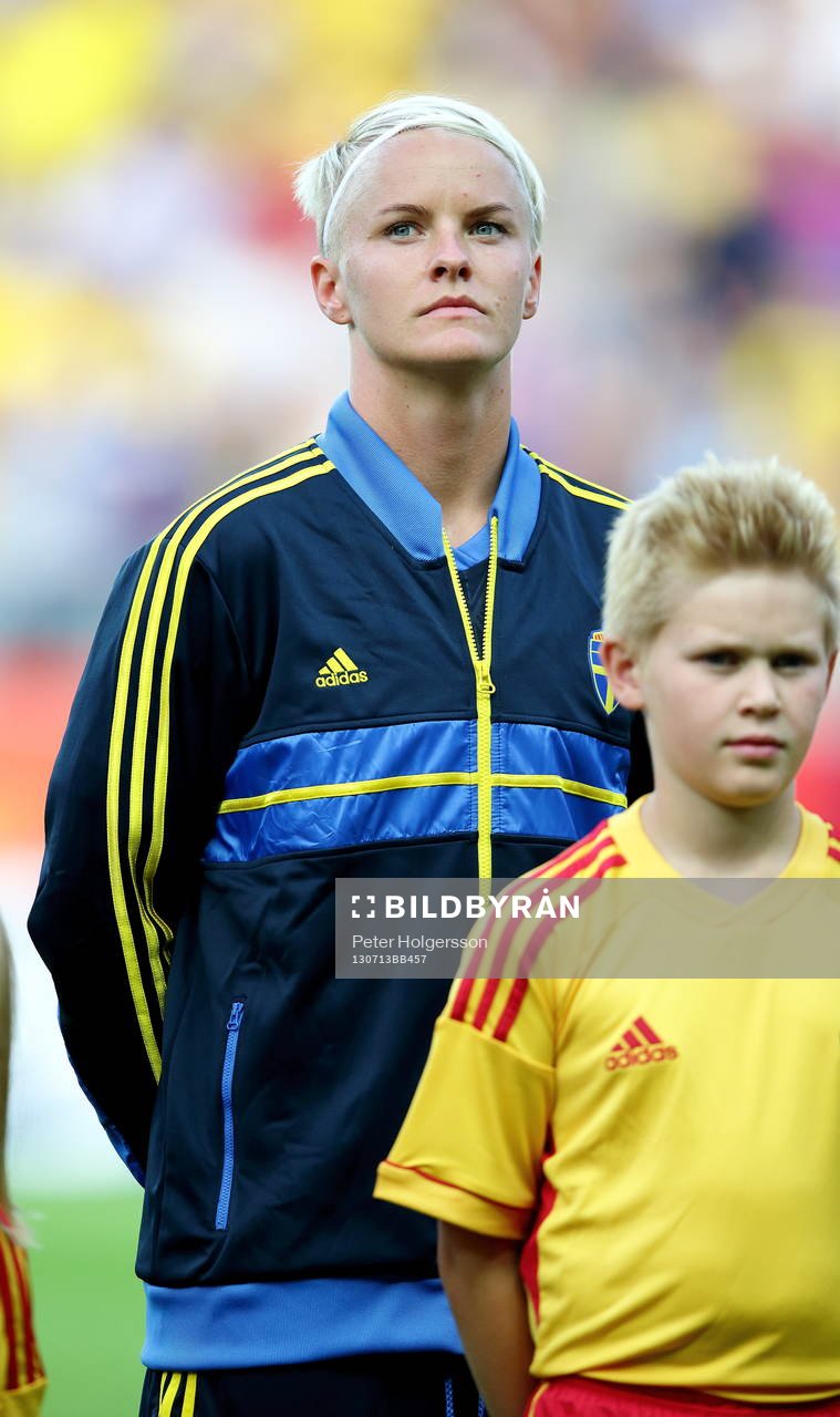 Sveriges Nilla Fischer i matchen mellan Sverige och Finland
