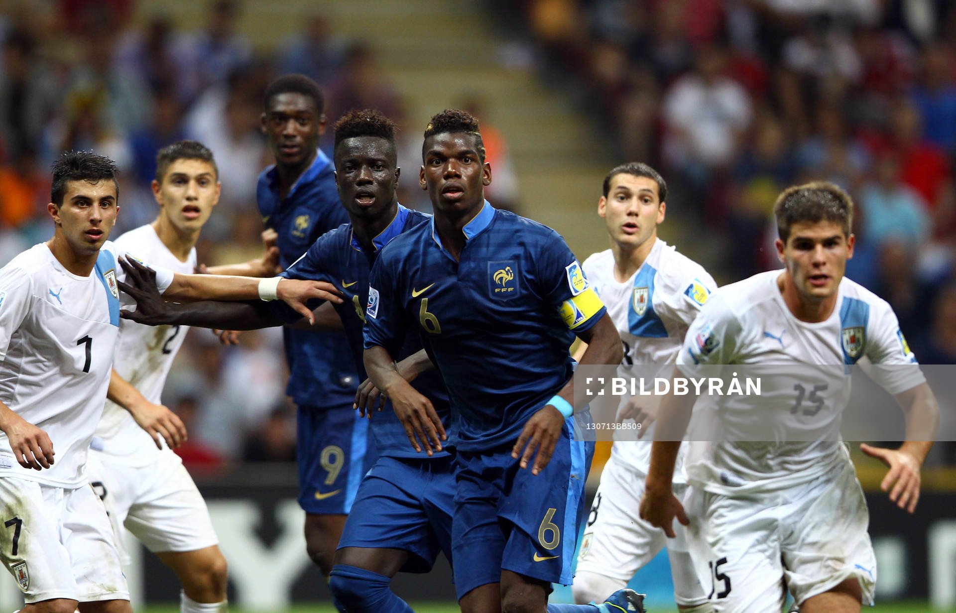 Paul Pogba / Kurt Zouma  -  13.07.2013 - France / Uruguay -
