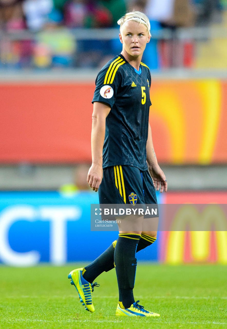 Sveriges Nilla Fischer i matchen mellan Finland och Sverige