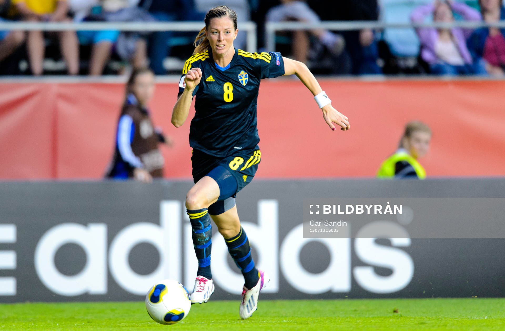 Sveriges Lotta Schelin i matchen mellan Finland och Sverige