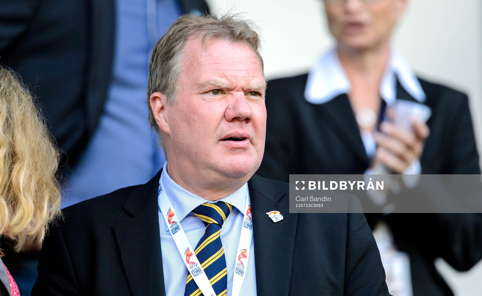 Fotbollförbundets ordförande Karl-Erik Nilsson innan