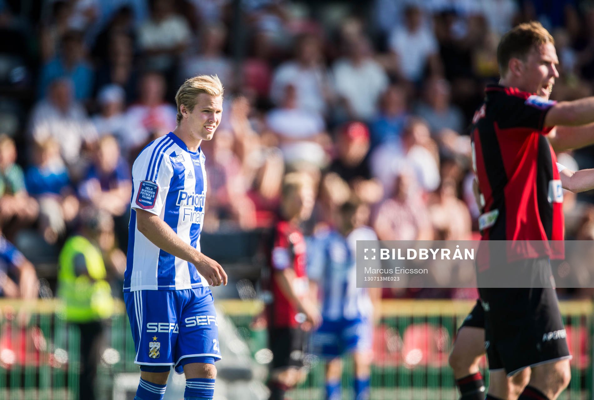 IFK Göteborgs Gustav Engvall i den allsvenska matchen mellan Brommapojkarna och Göteborg den 13 juli 2013 i Stockholm.