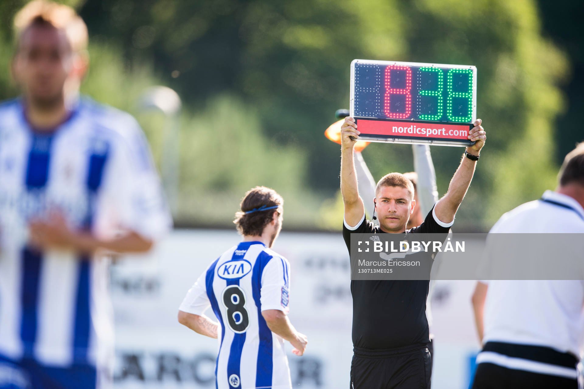 IFK Göteborg gör sitt sista byte i matchen där Nordin