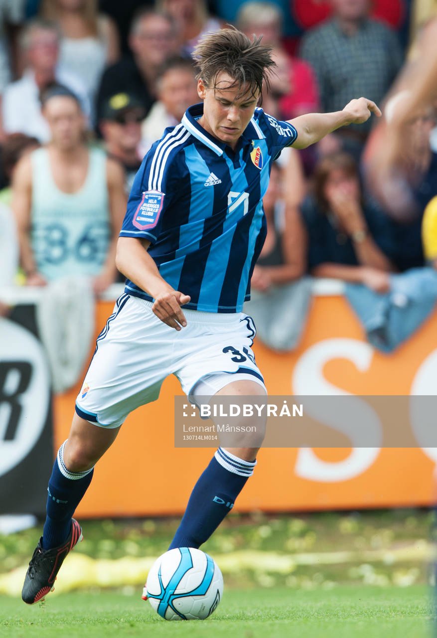 Fotboll, allsvenskan, Mjällby - Djurgården: Philip Sparrdal Mantilla, Djurgården, i den allsvenska matchen mellan Mjällby och Djurgården.