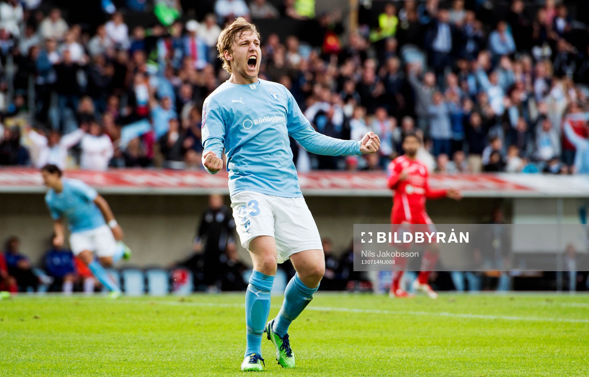 Malmö FFs Emil Forsberg jublar