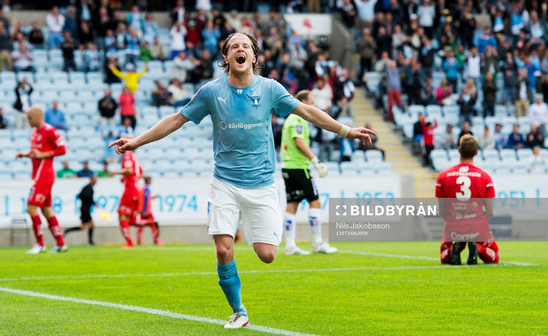 Malmö FFs Erik Friberg jublar