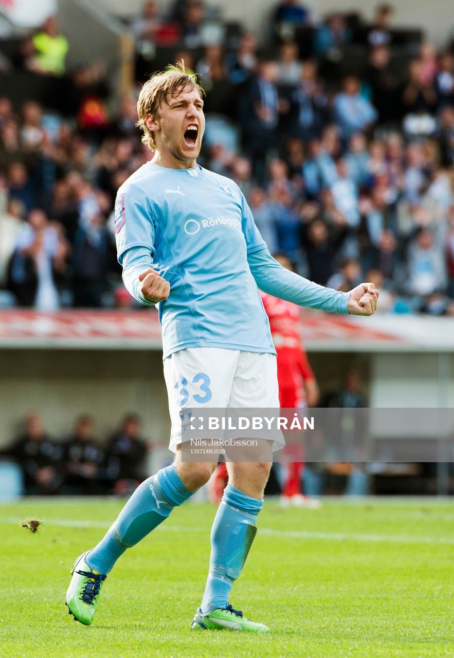 Malmö FFs Emil Forsberg jublar