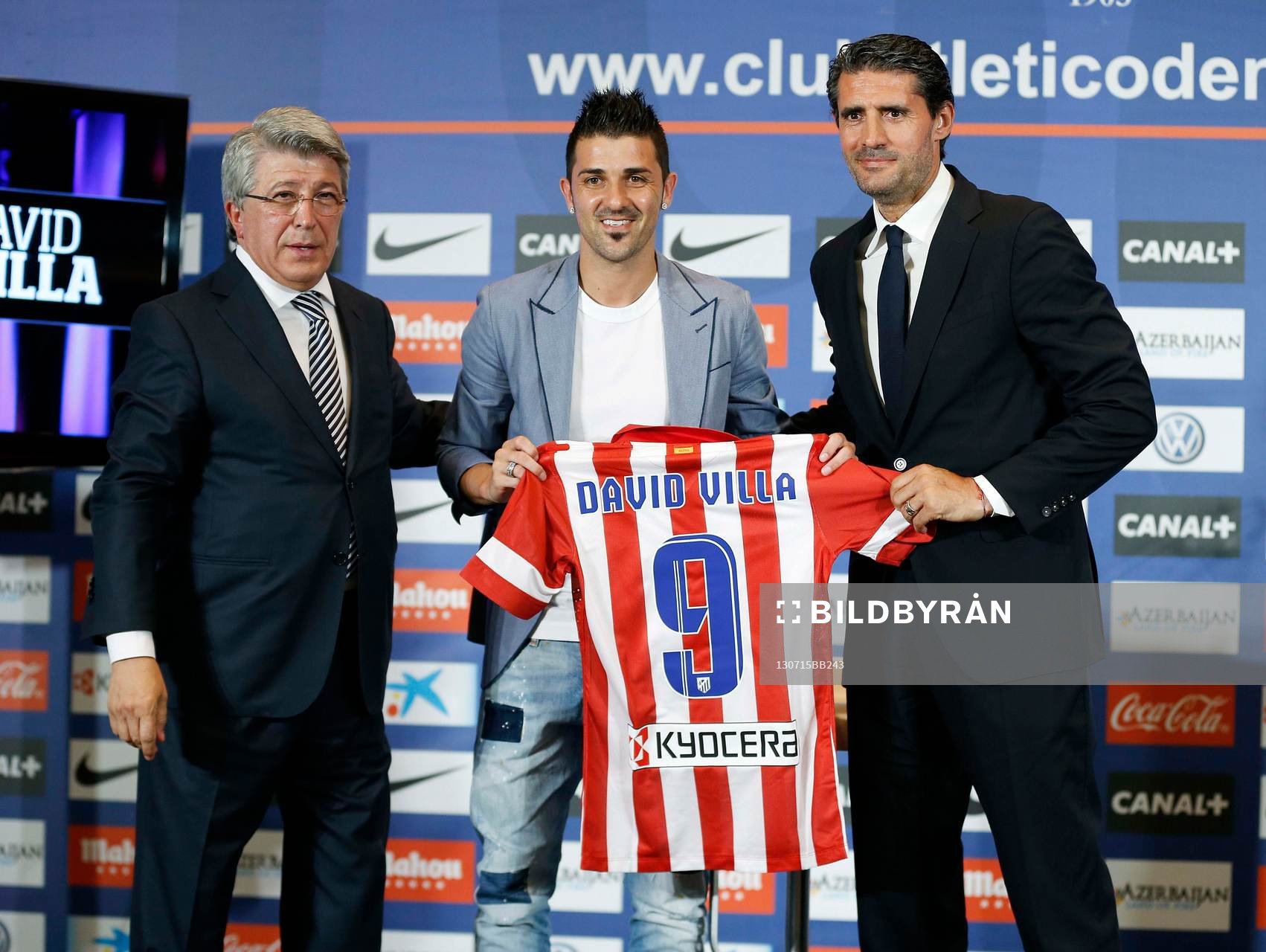 Enrique Cerezo / David Villa - 15.07.2013 - Presentation du