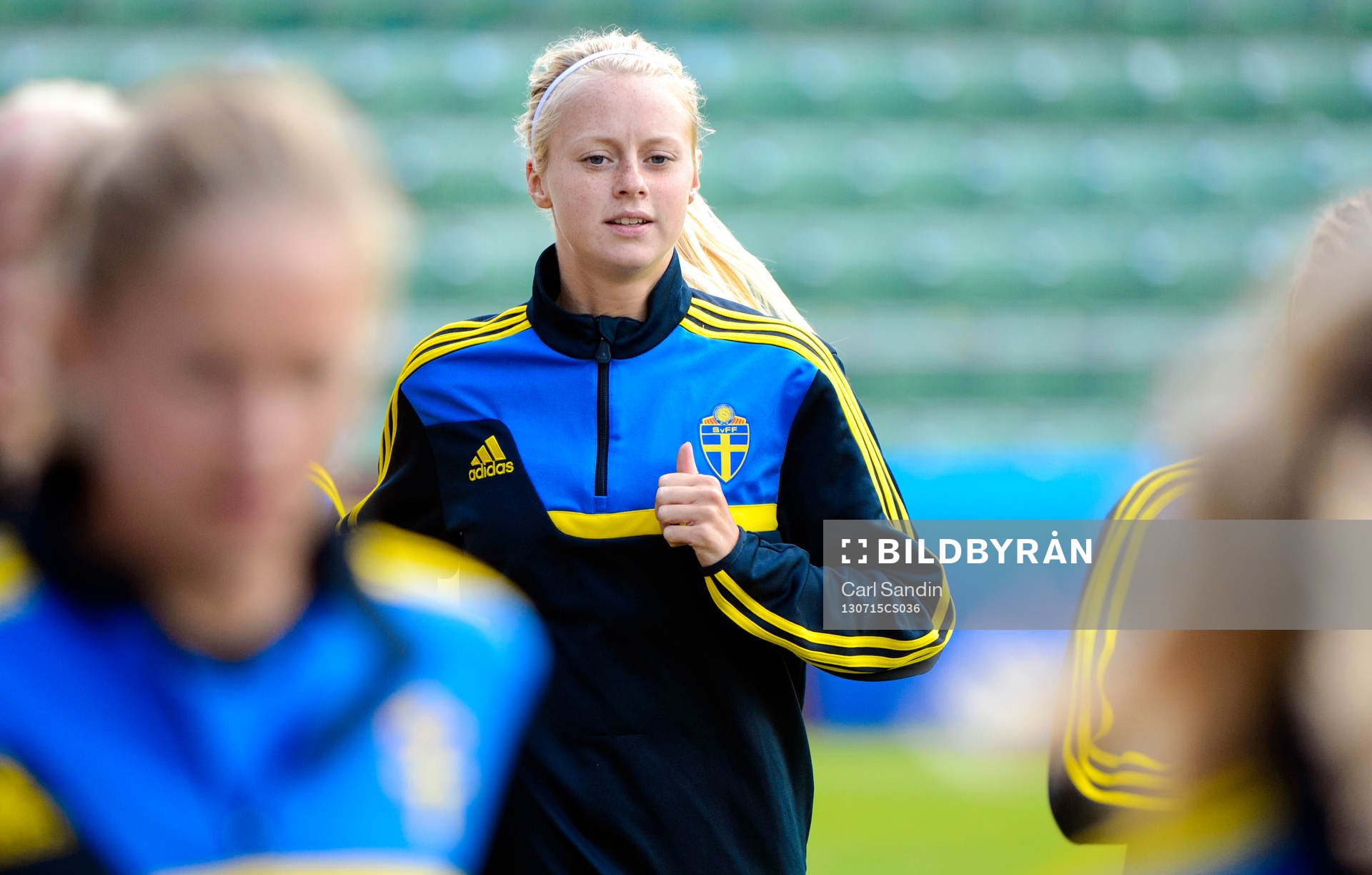 Sveriges Amanda Ilestedt värmer upp