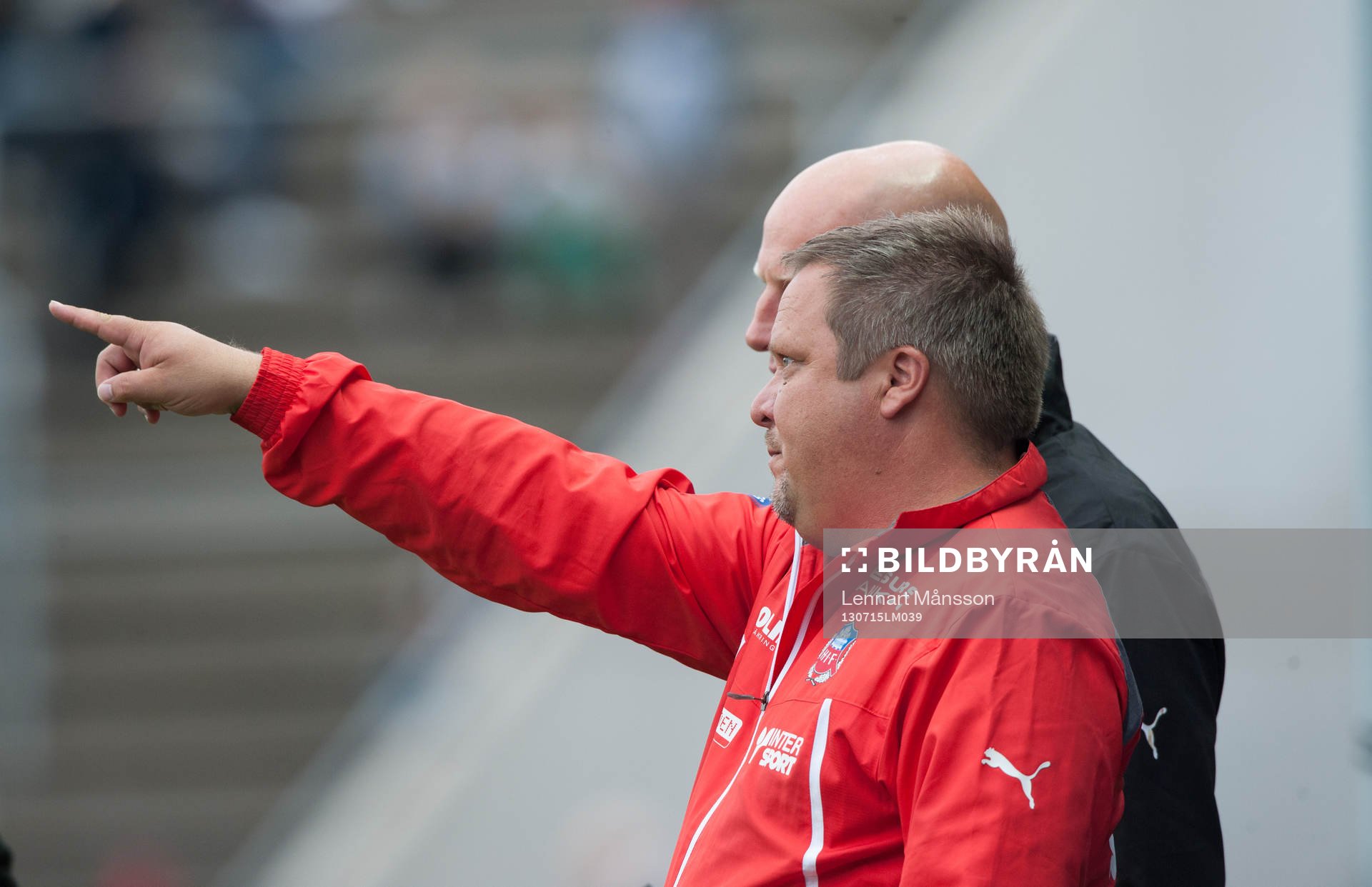 Helsingborgs tränare Roar Hansen och Östers Andreas