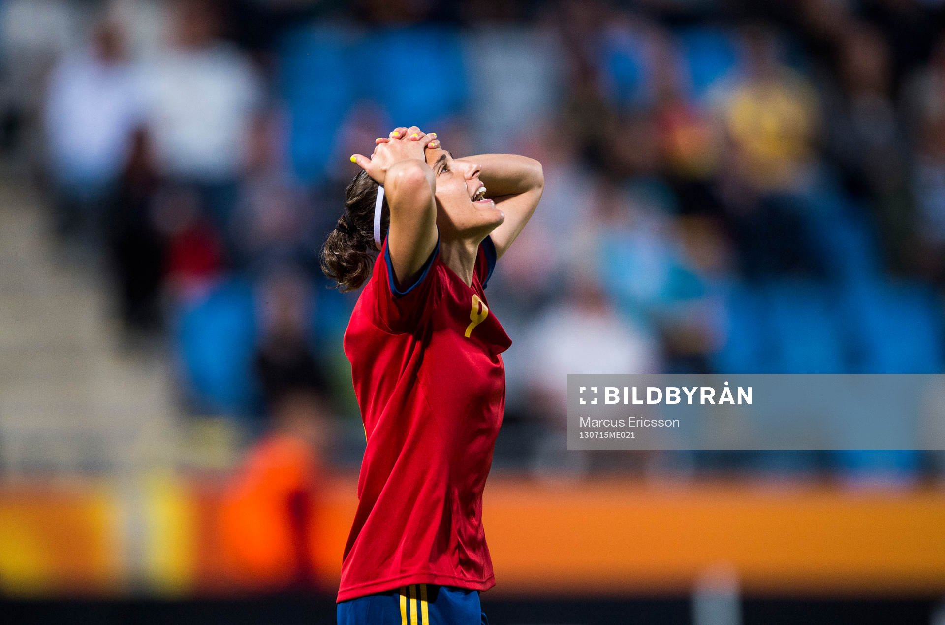 Spaniens Veronica Boquete i matchen mellan Spanien och