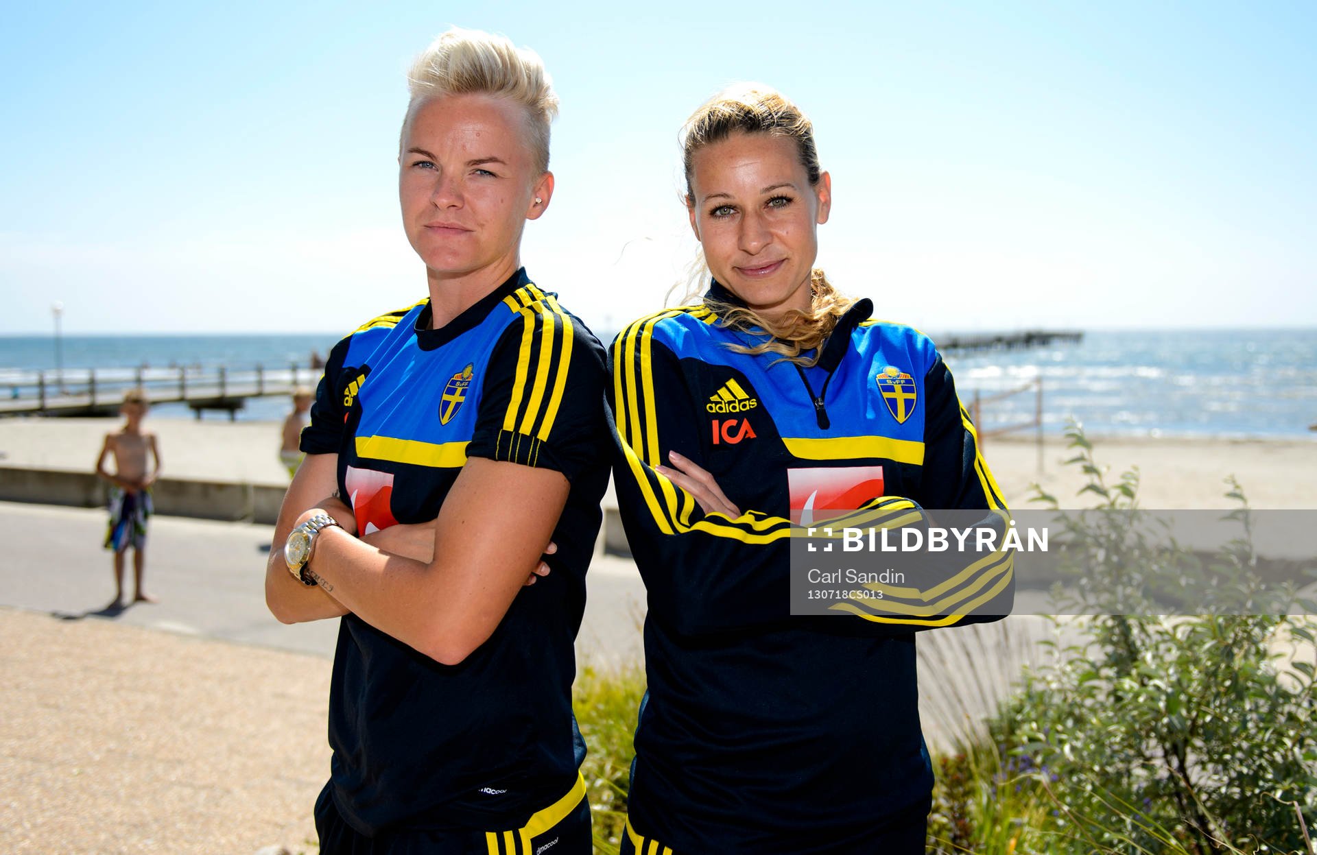 Sveriges Nilla Fischer och Charlotte Rohlin
