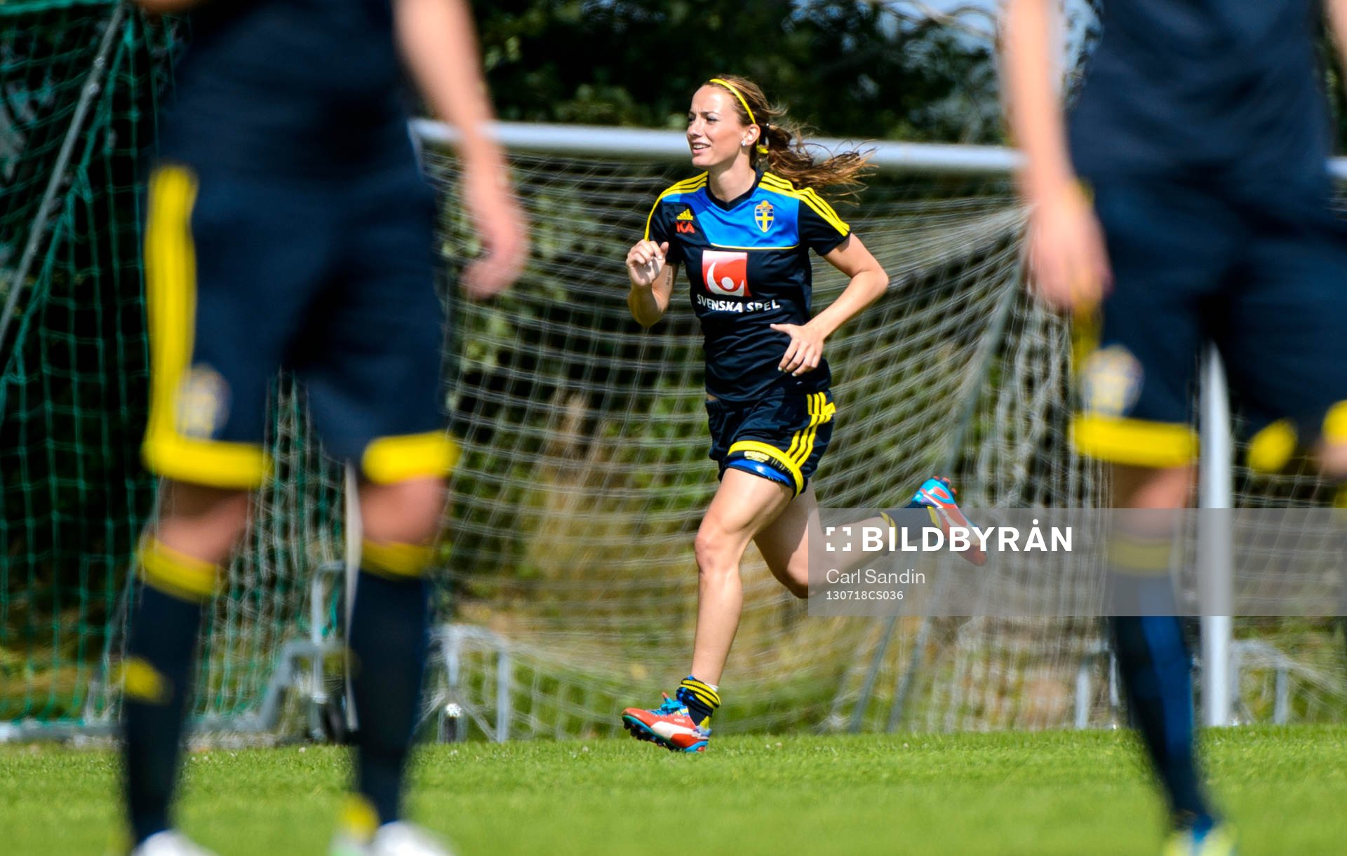 Sveriges Kosovare Asllani tränar för sig själv