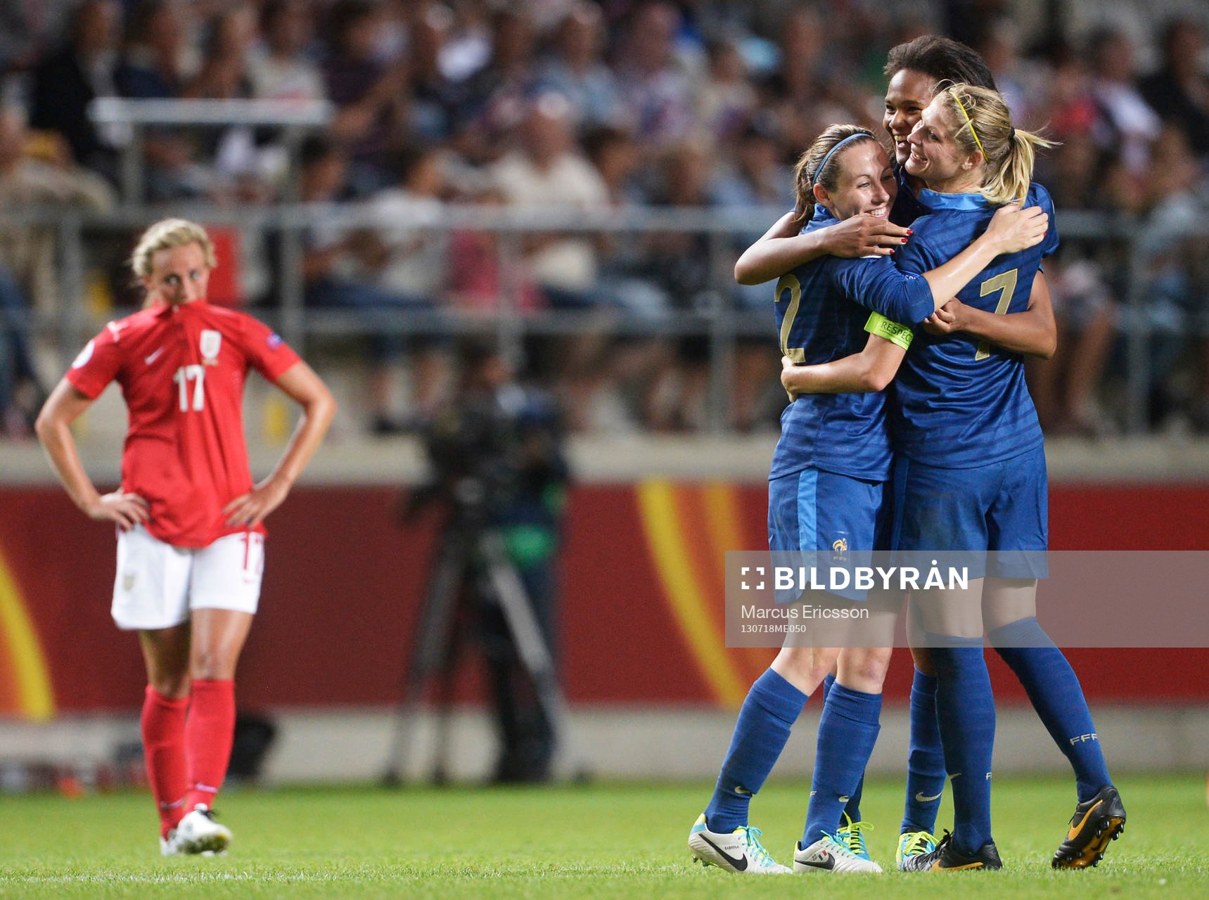 Frankrikes Wendie Renard Laure Boulleau Corine Franco