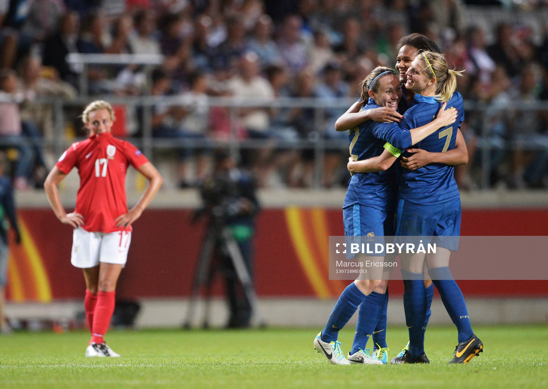Frankrikes Wendie Renard Laure Boulleau Corine Franco