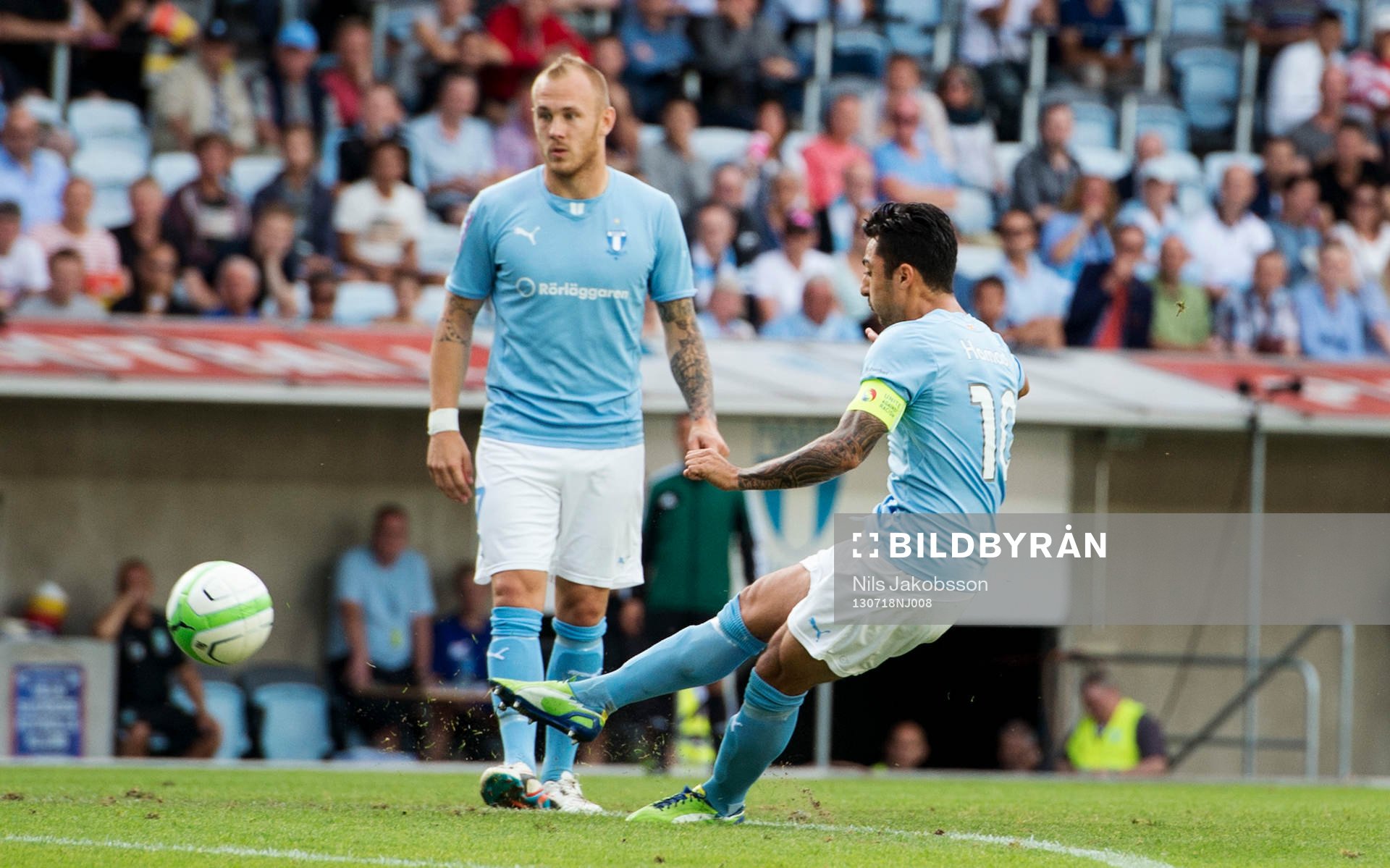 Malmö FFs Jiloan Hamad gör 1-0