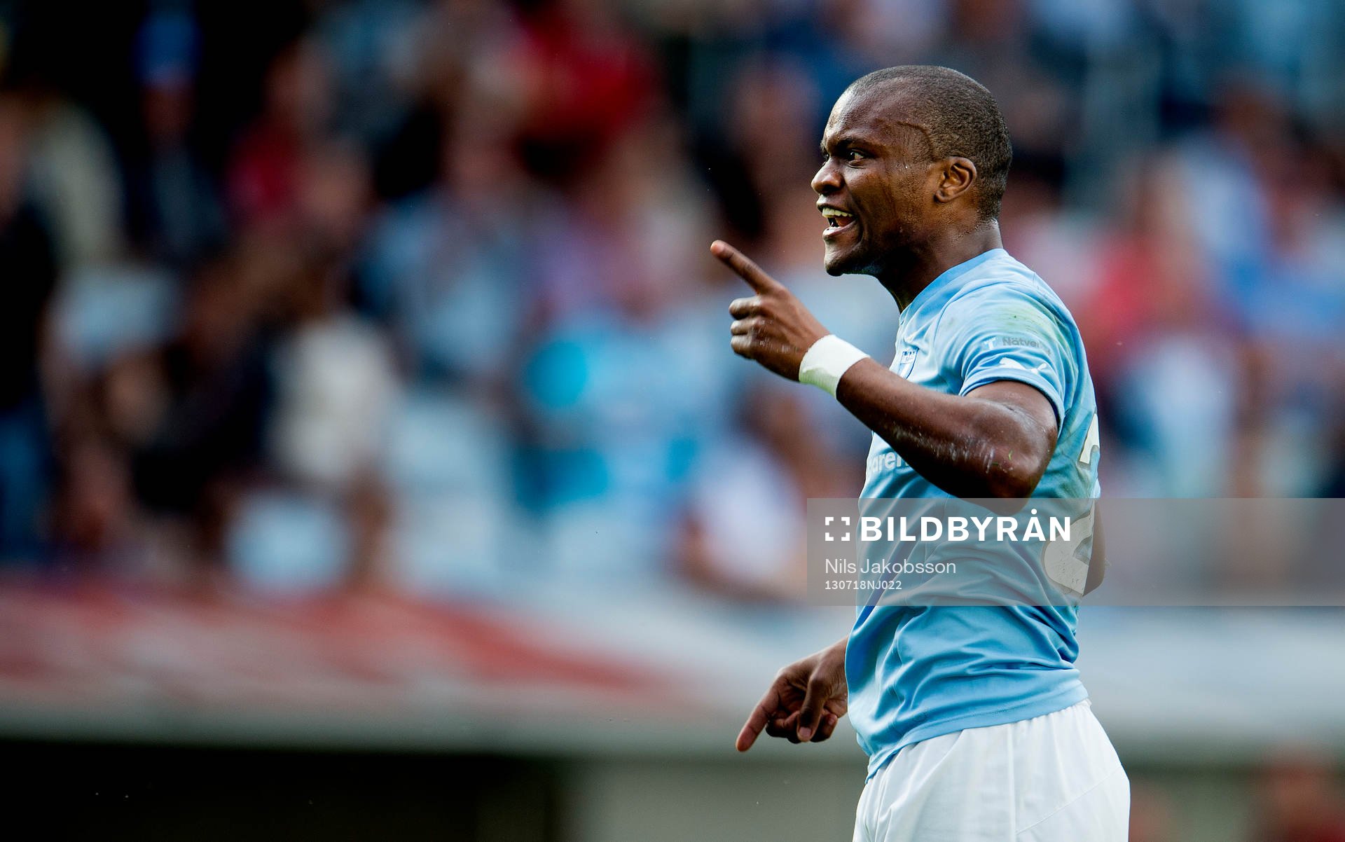 Malmö FFs Tokelo Rantie är arg