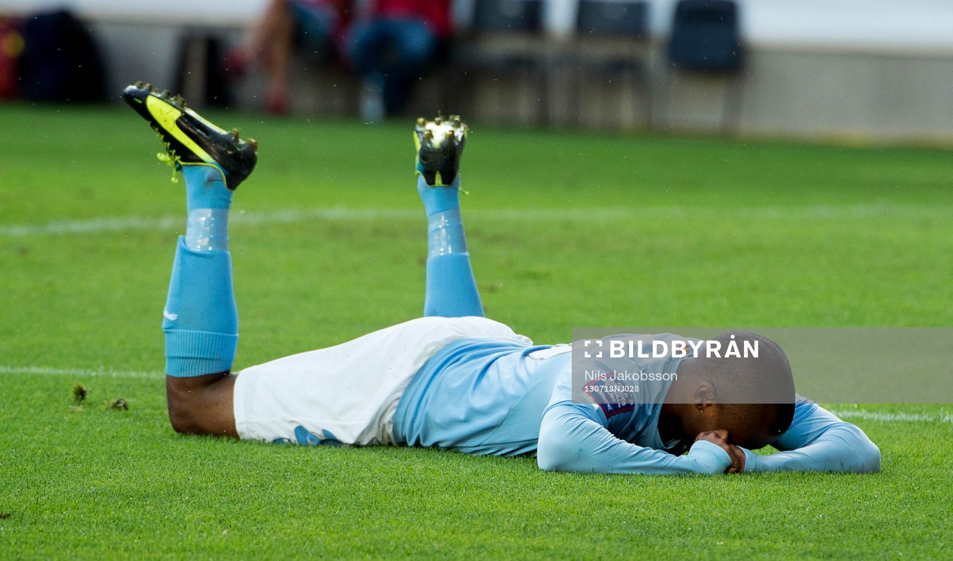 Malmö FFs Tokelo Rantie deppar