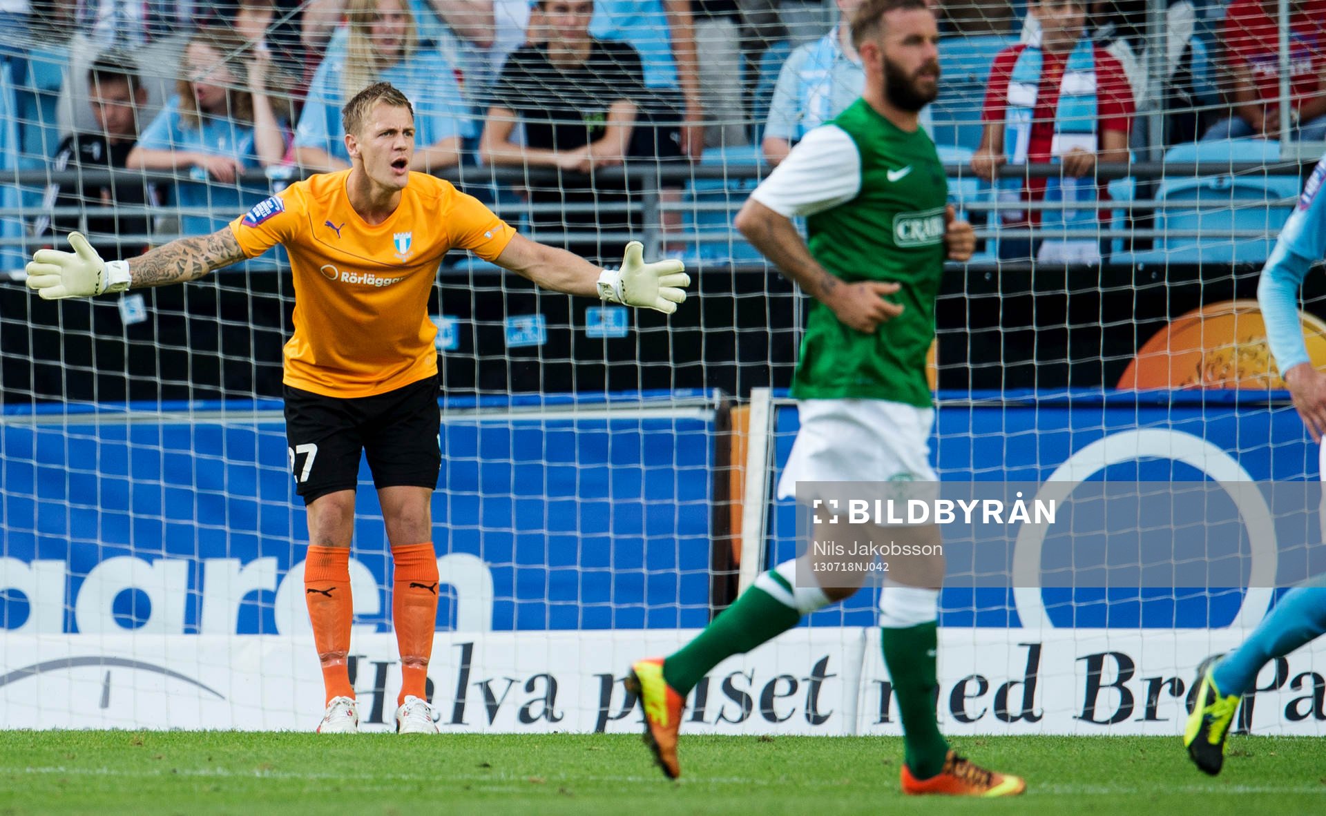 Malmö FFs målvakt Johan Dahlin
