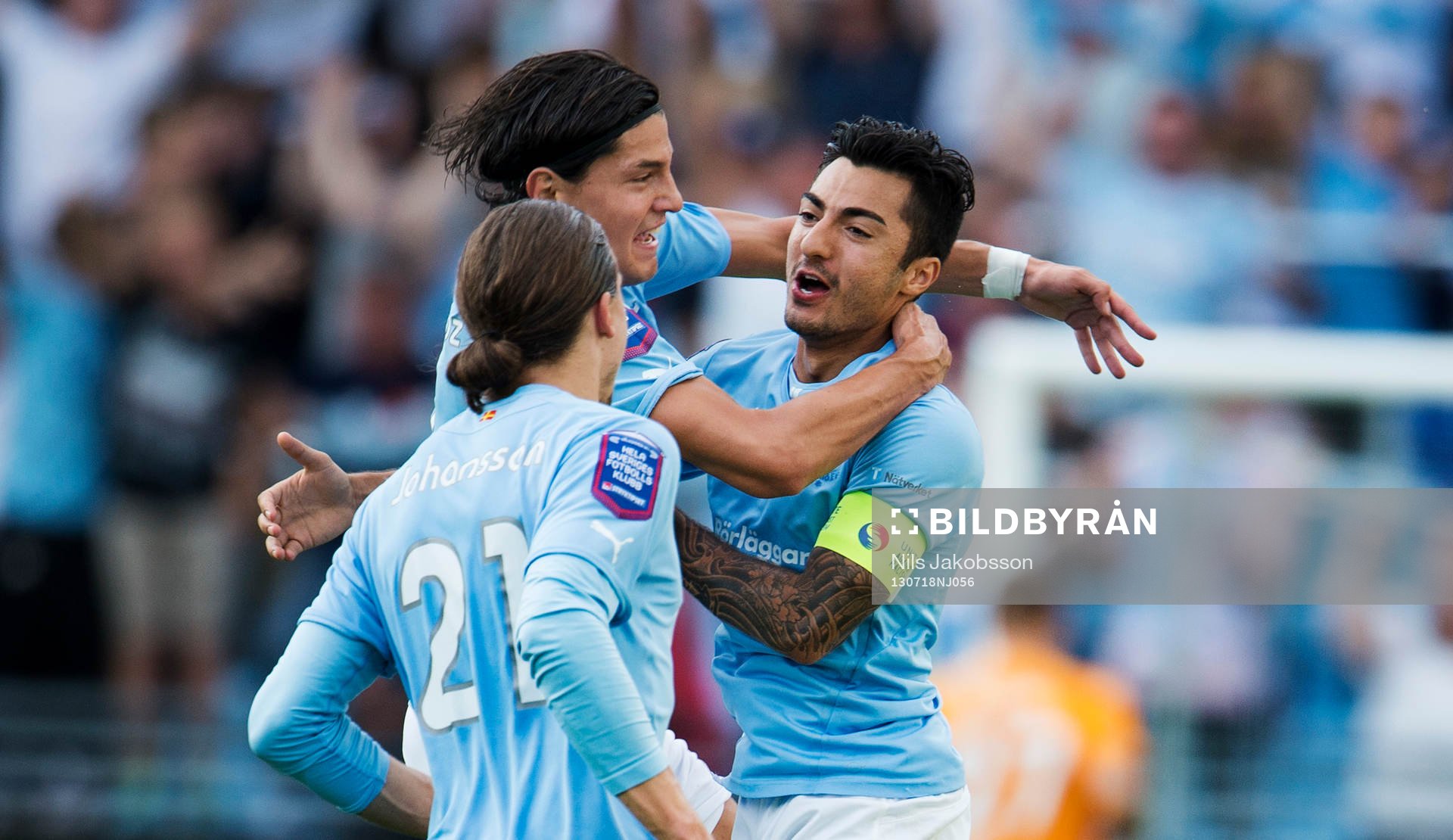 Malmö FFs Erik Johansson, Miiko Albornozich Jiloan Hamad