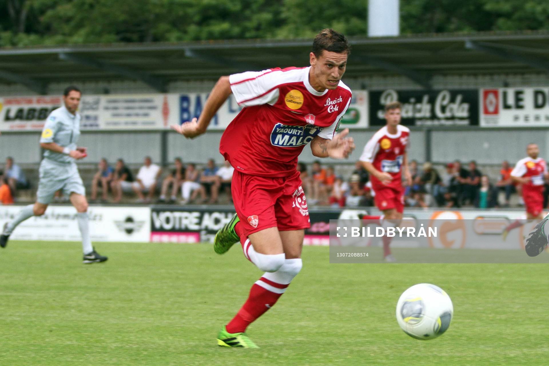  Fotboll, fransk, träningsmatch, Lorient - Brest: Nicolas VERDIER - 20.07.2013 - Lorient / Brest - Match Amical -