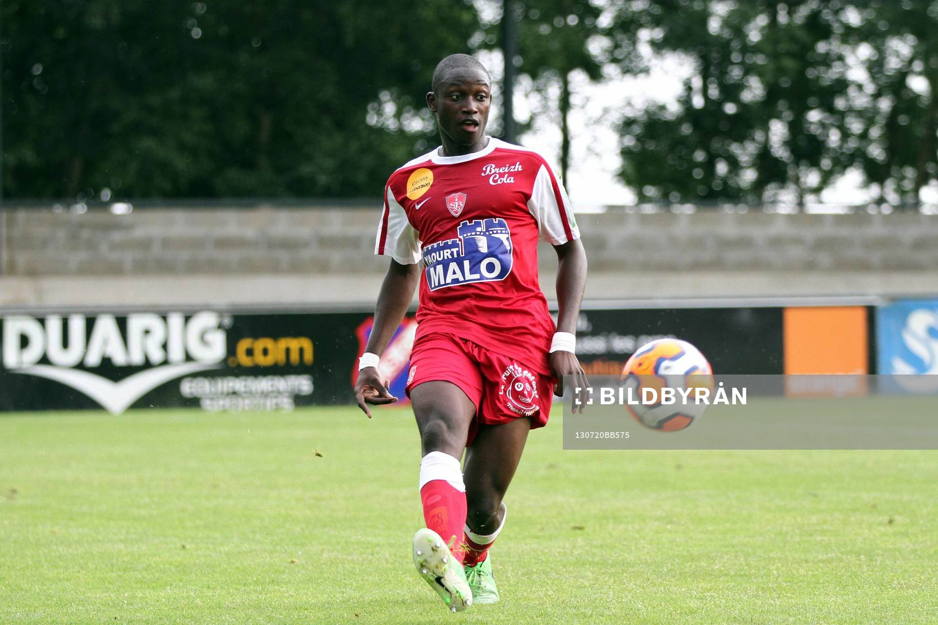  Fotboll, fransk, träningsmatch, Lorient - Brest: Ousmane COULIBALY - 20.07.2013 - Lorient / Brest - Match Amical -
