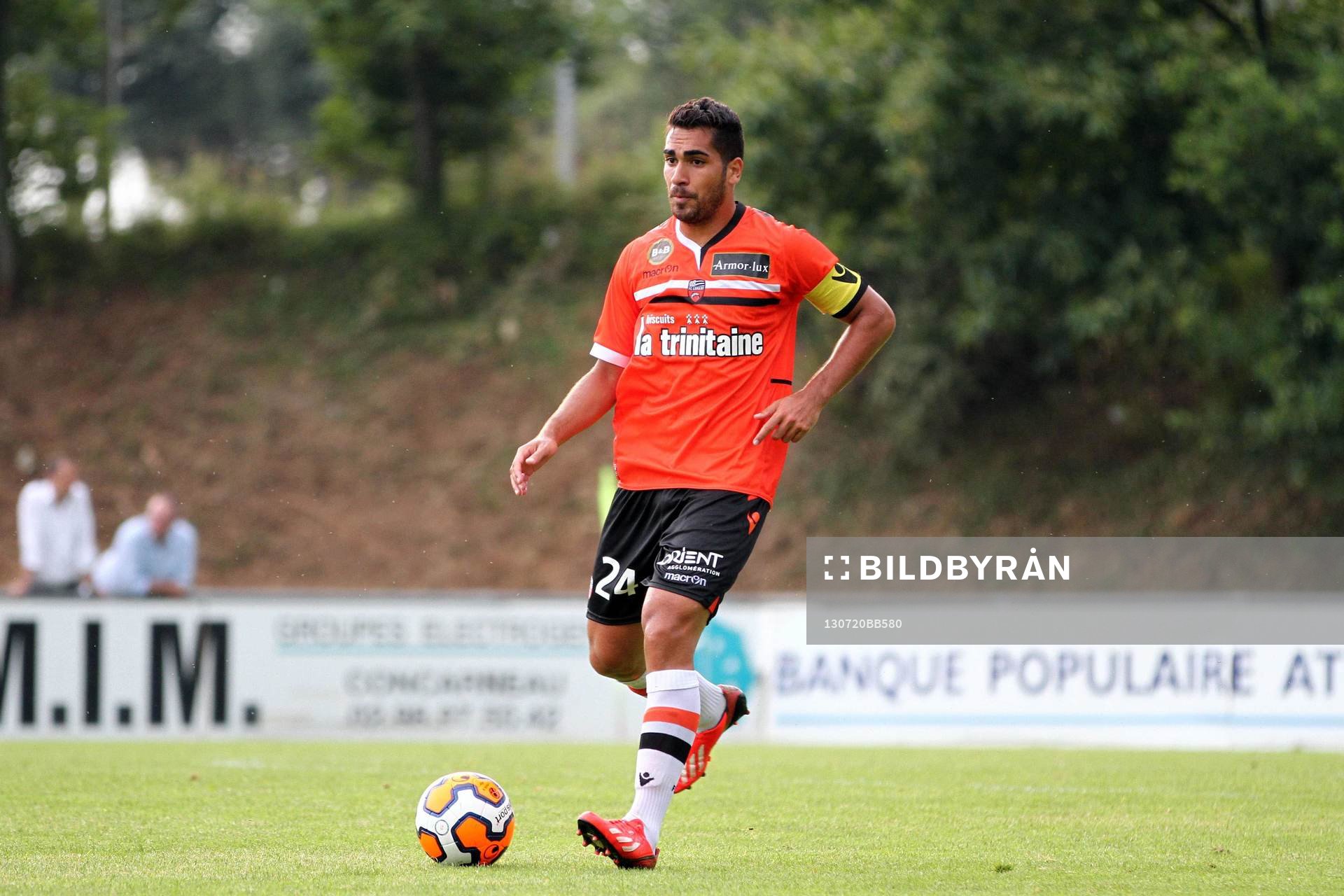  Fotboll, fransk, träningsmatch, Lorient - Brest: Wesley LAUTOA - 20.07.2013 - Lorient / Brest - Match Amical -