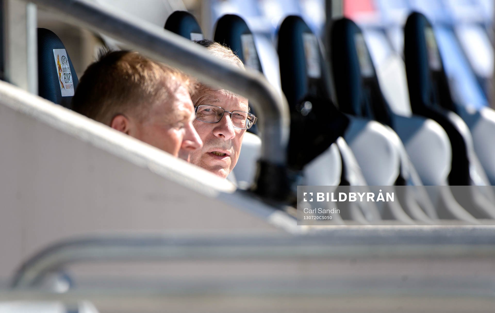 Lars Lagerbäck under träningen inför kvartsfinalen mot Sverige i dam-EM i fotboll 20 juli 2013 i Halmstad.