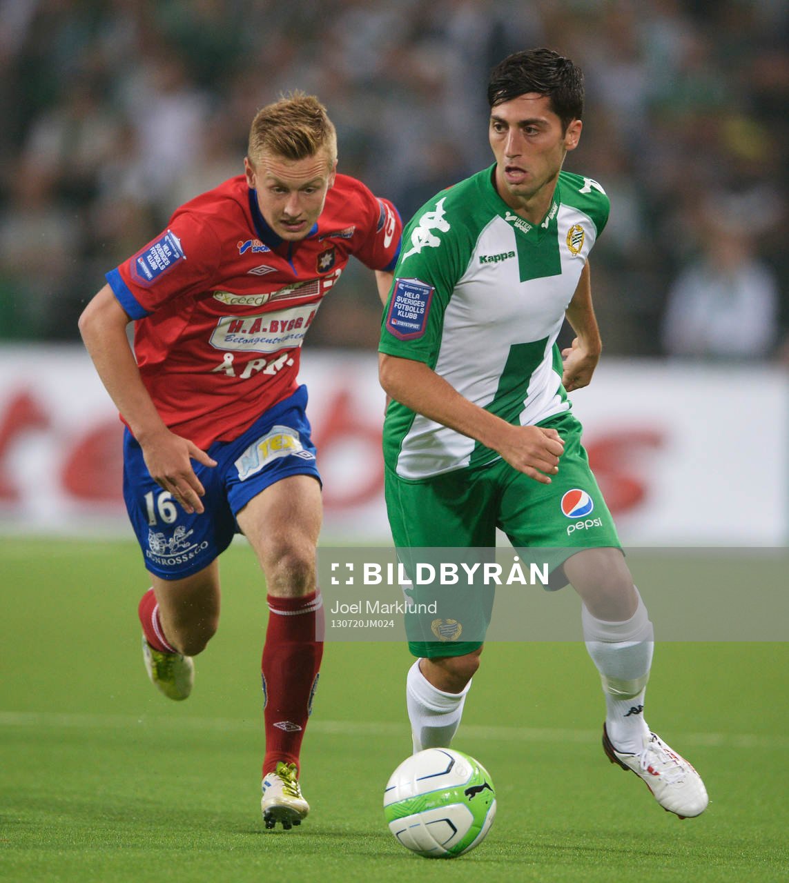 Örgrytes Sebastian Ohlsson och Hammarbys Nahir Besara