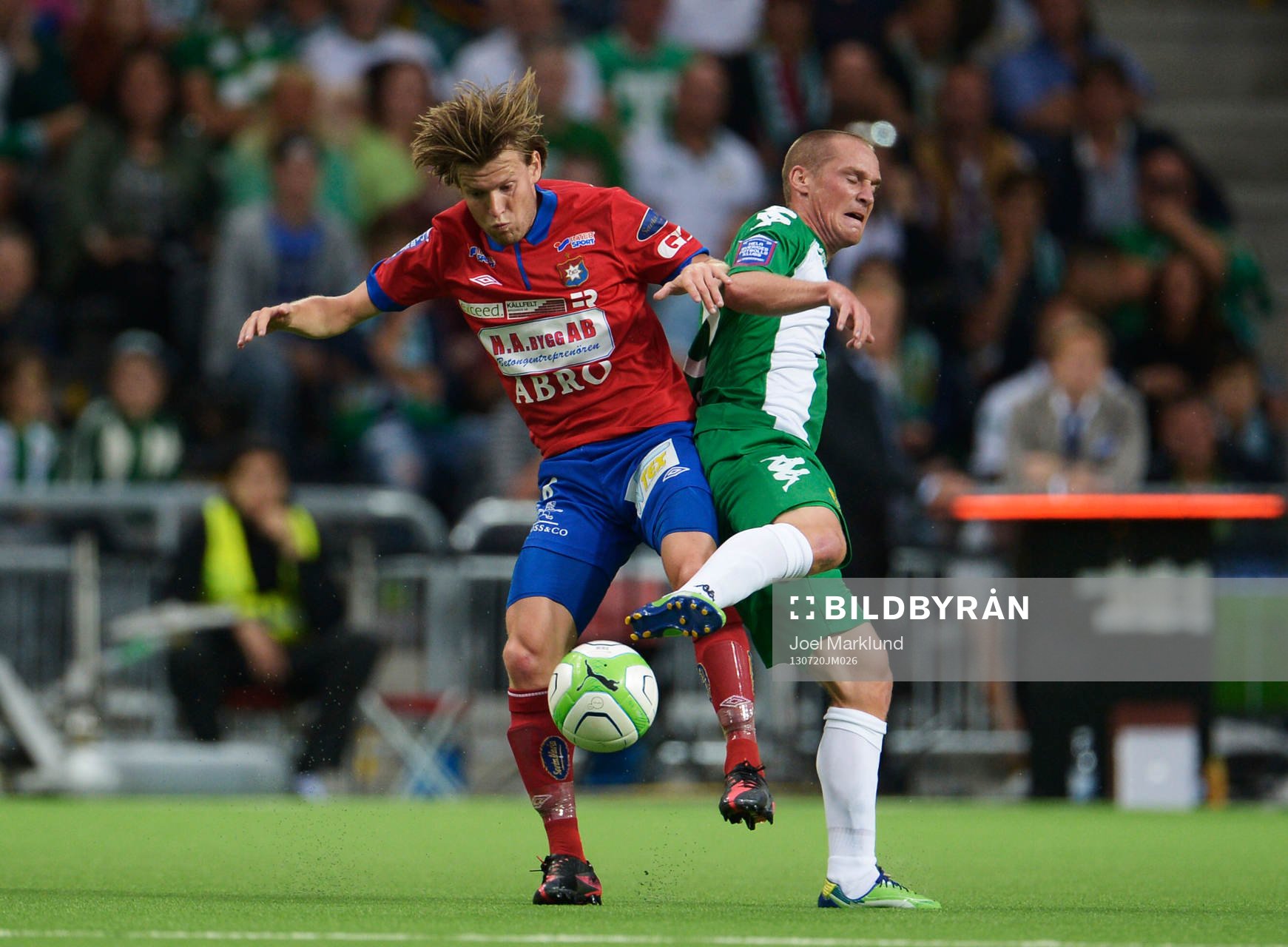 Örgrytes Johan Lundgren och Hammarbys Christoffer Carlsson