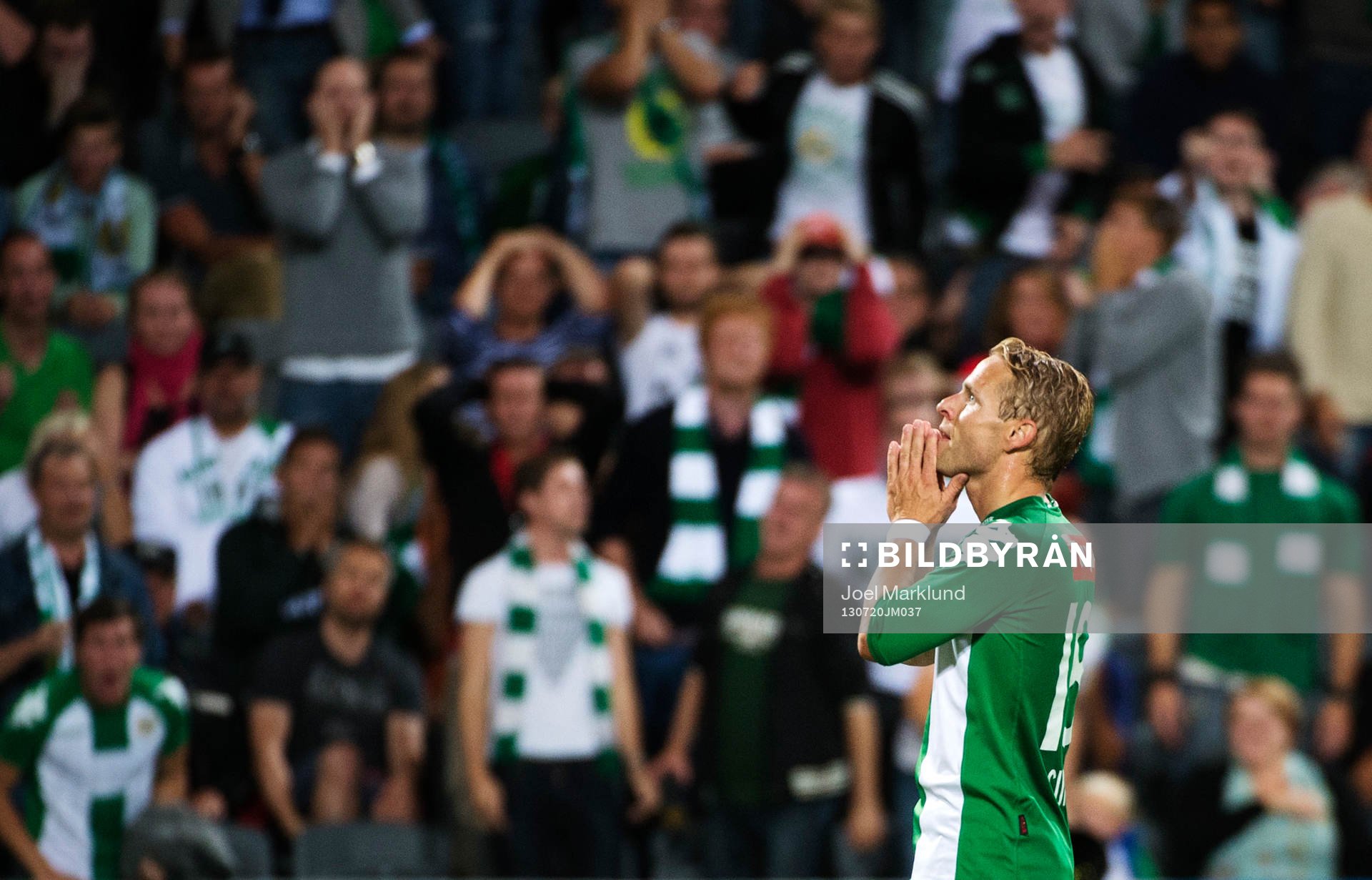 Hammarbys Erik Sundin deppar