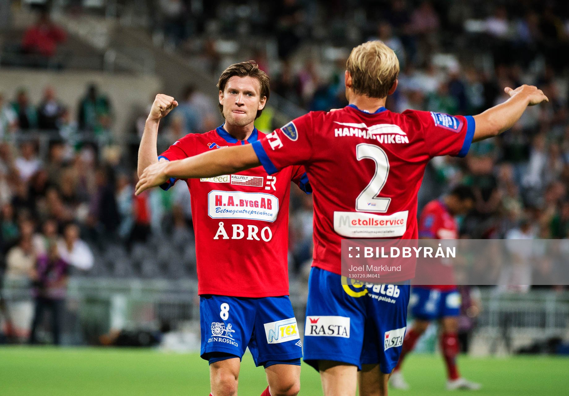 Örgrytes Johan Lundgren och Christofer Bengtsson jublar