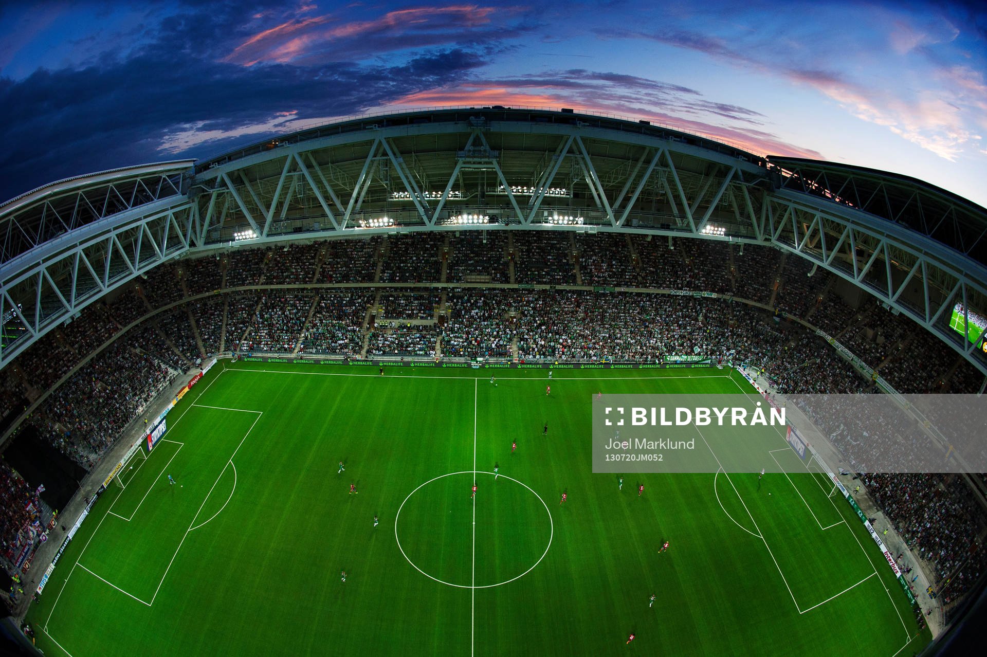 Vy från östra sidan på Tele2 Arena