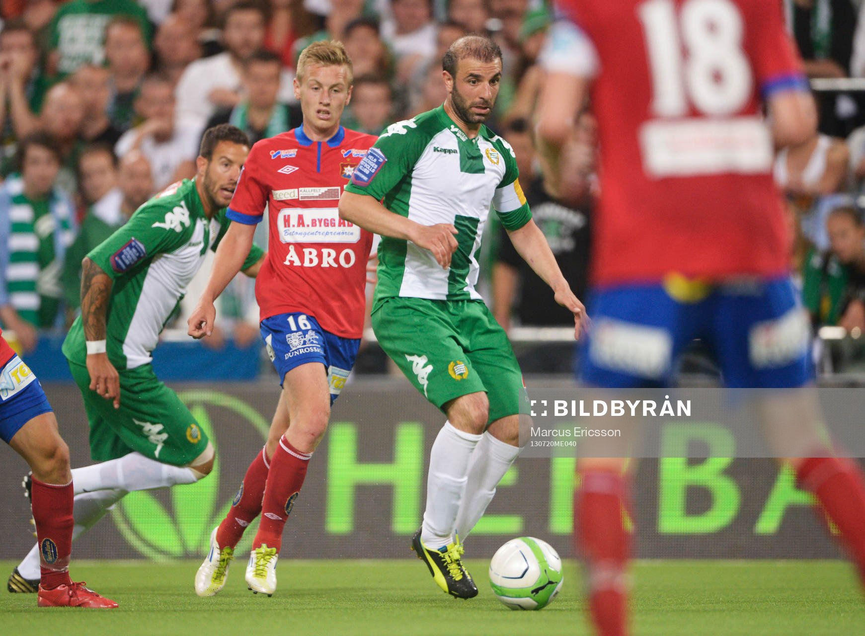 Hammarbys Kennedy Bakircioglü  med Örgrytes Sebastian