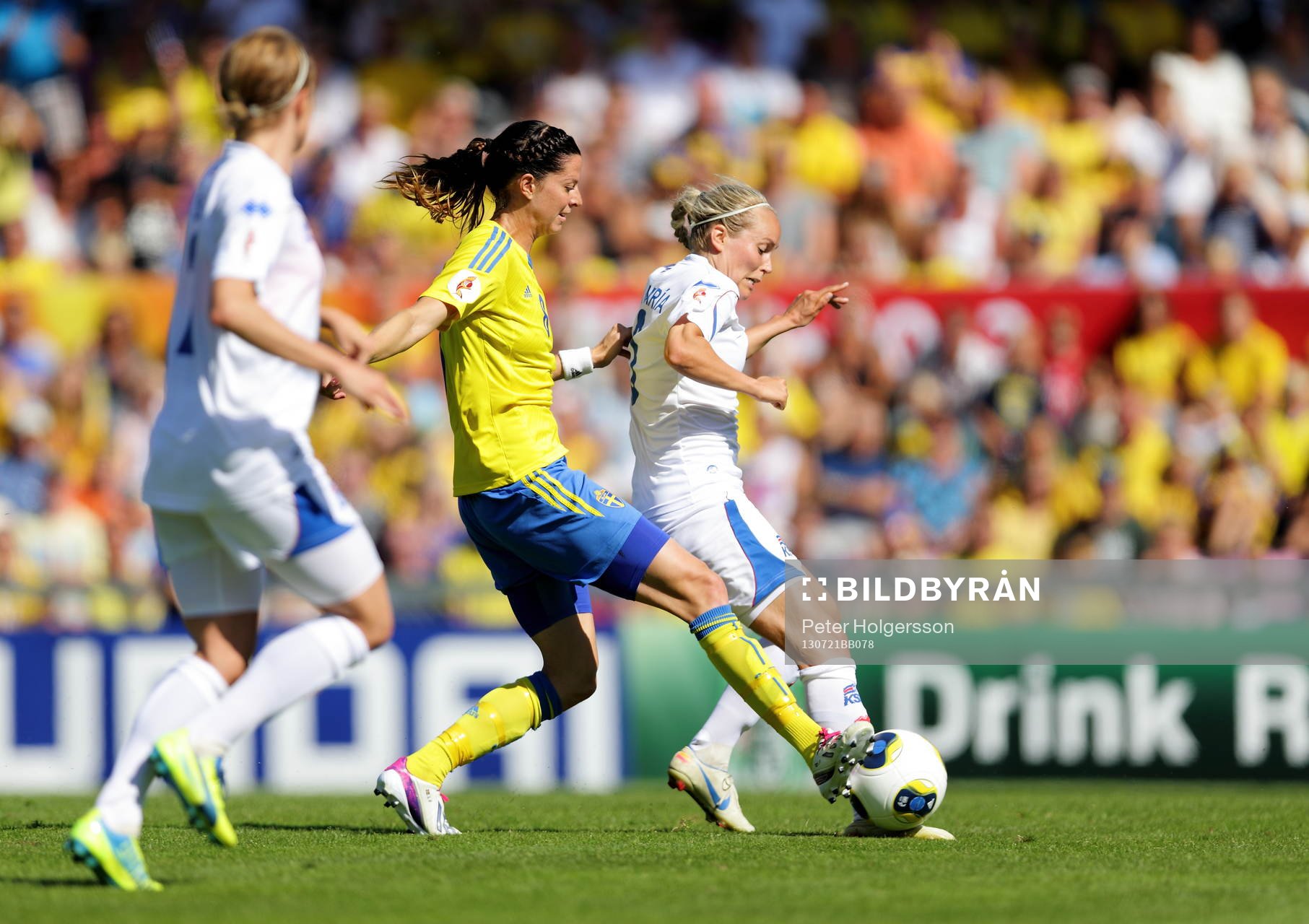 Mål 4-0 av Sveriges Lotta Schelin  i kvartsfinalen mellan