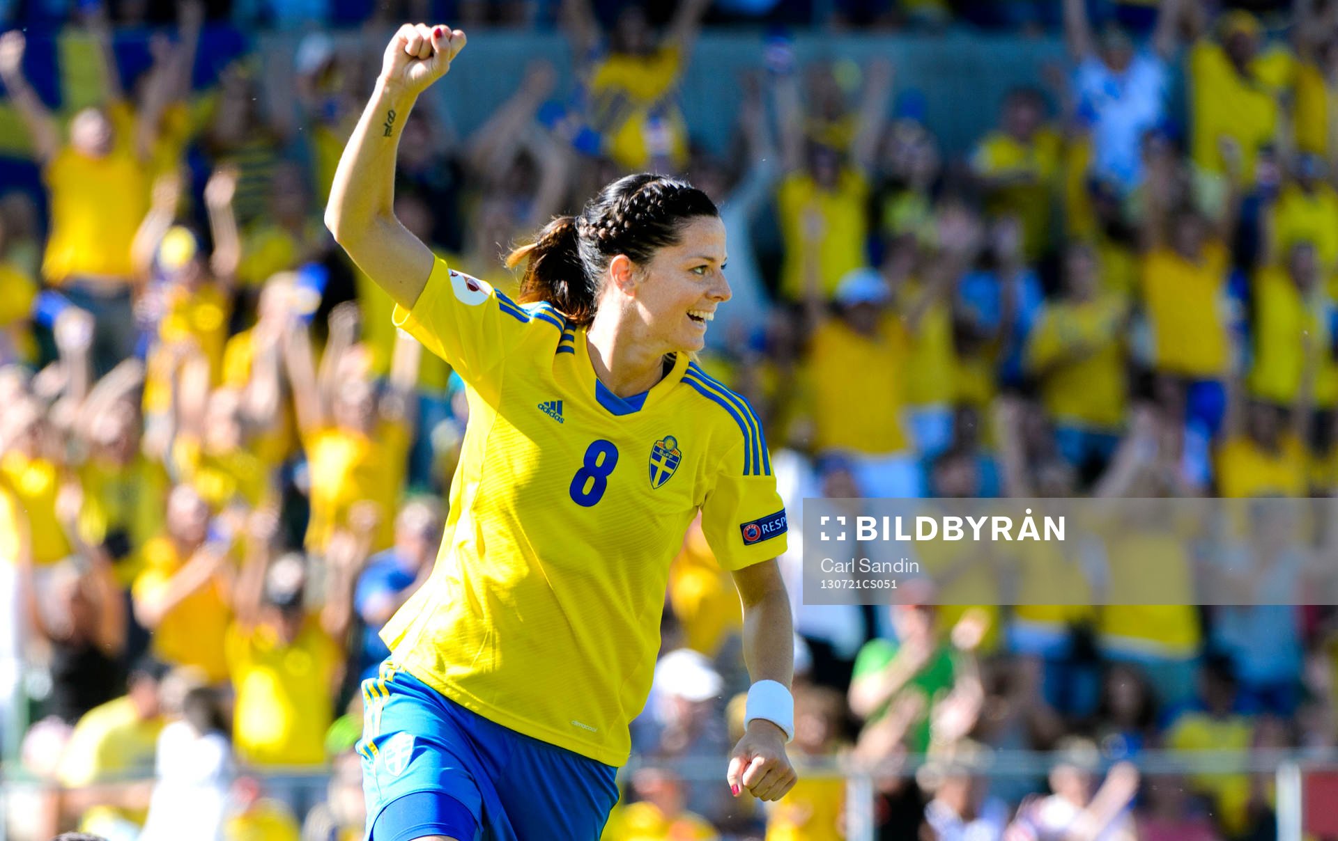 Sveriges Lotta Schelin jublar