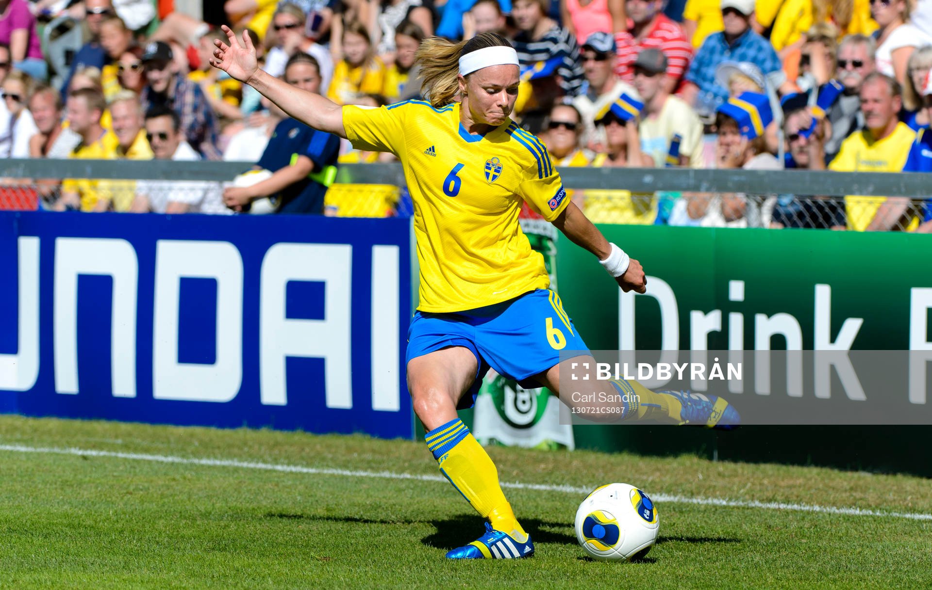 Sveriges Sara Thunebro laddar för skott i kvartsfinalen