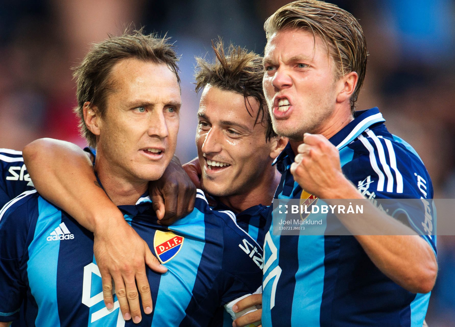 Djurgårdens Andreas Johansson, Erton Fejzullahu och Martin