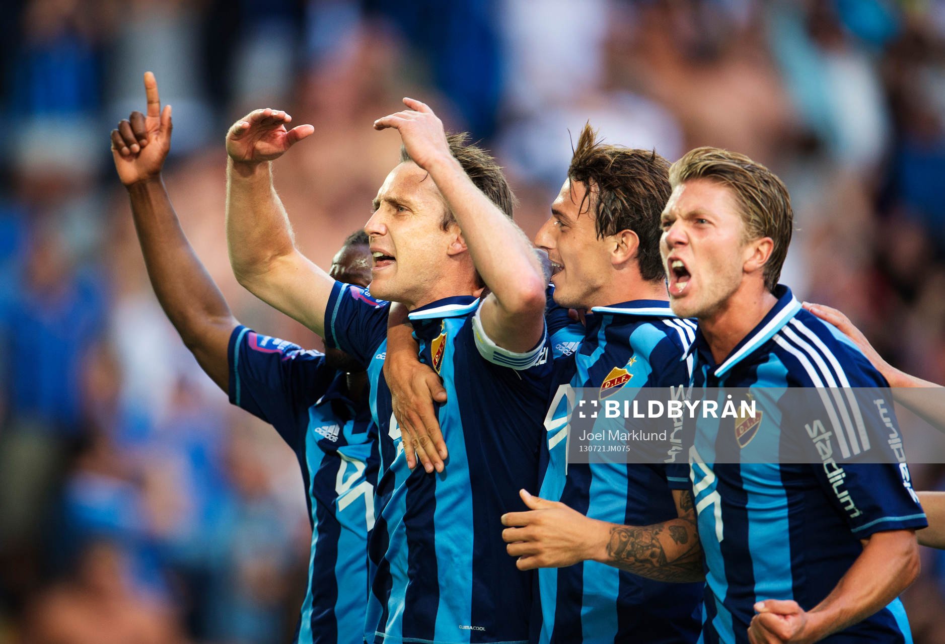 Djurgårdens Andreas Johansson, Erton Fejzullahu och Martin