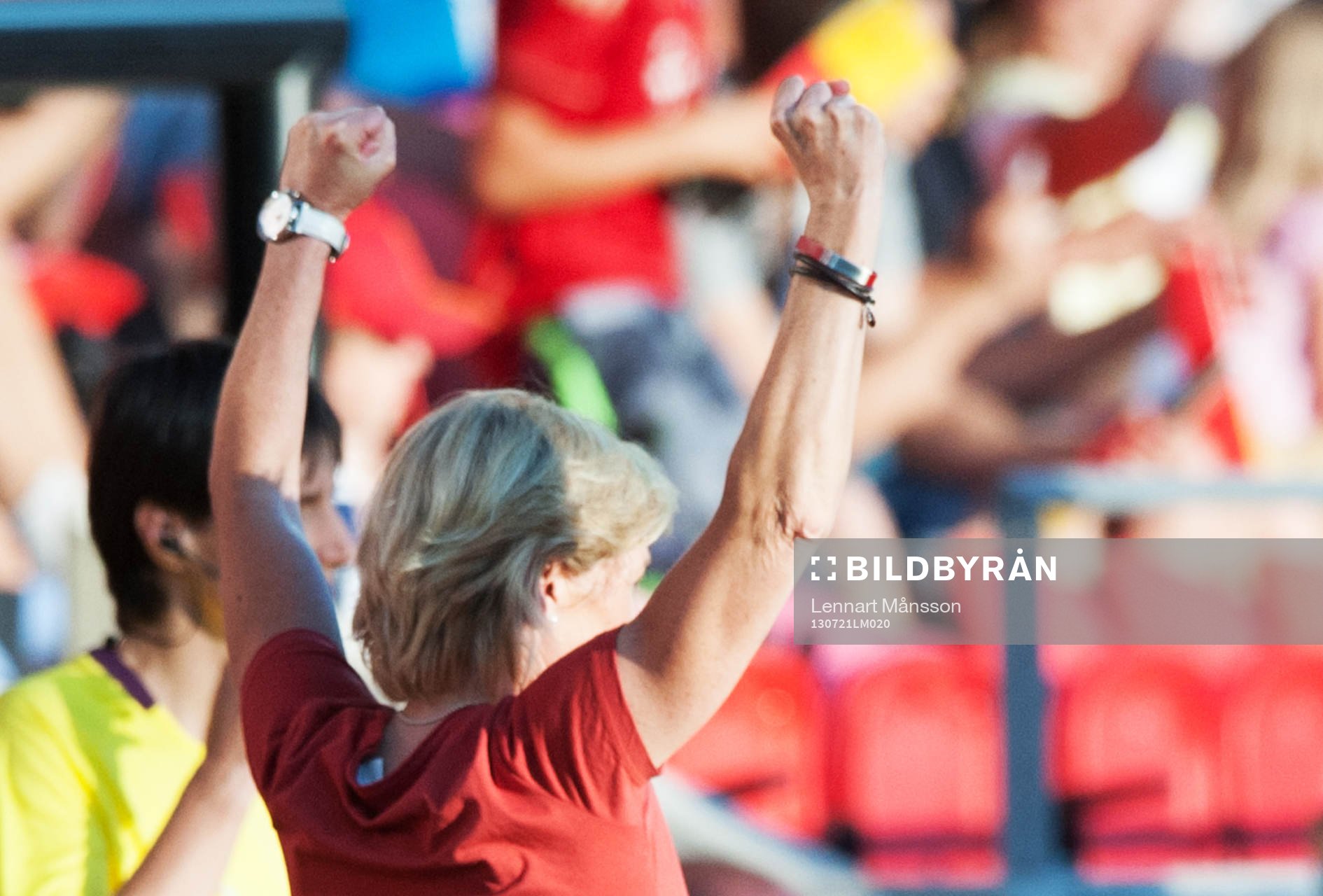 Slutsignalen, Silvia Neid, coach, Tyskland, jublar, jubel
