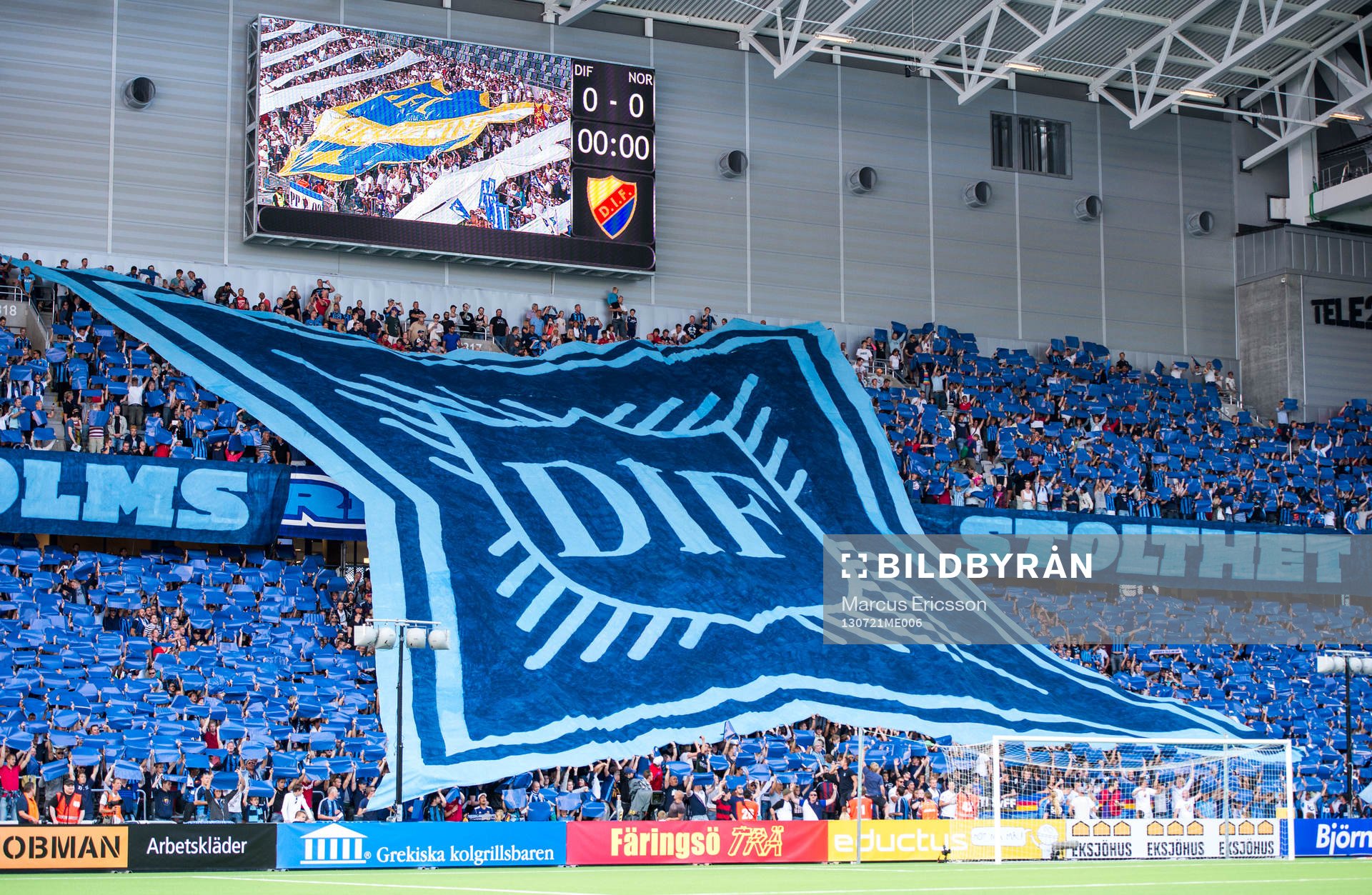 under fotbollsmatchen i Allsvenskan mellan Djurgården och