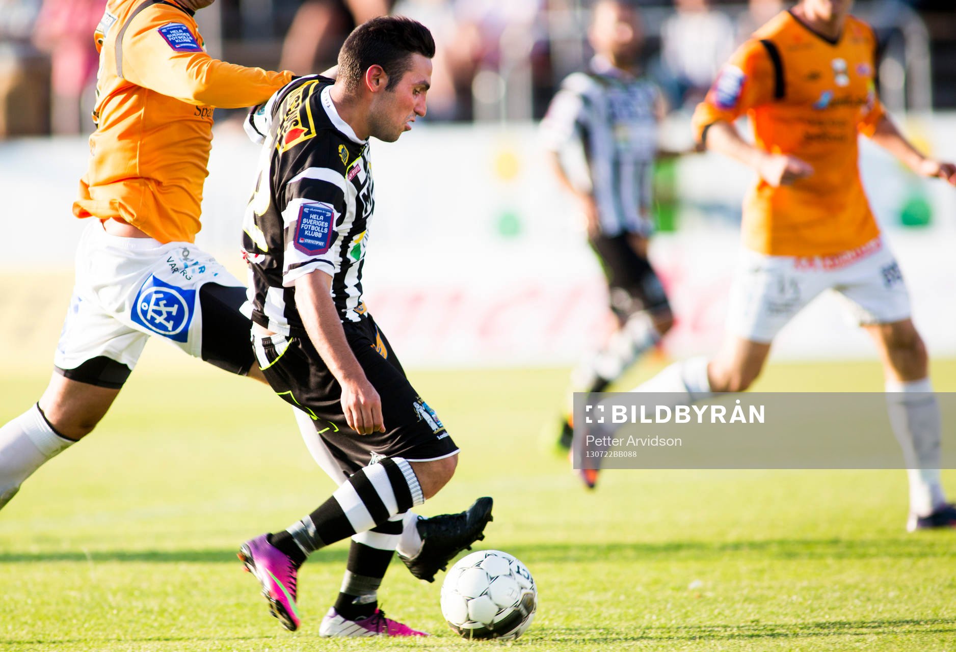 Landskronas Alexander Nilsson gör 3-0 i fotbollsmatchen i
