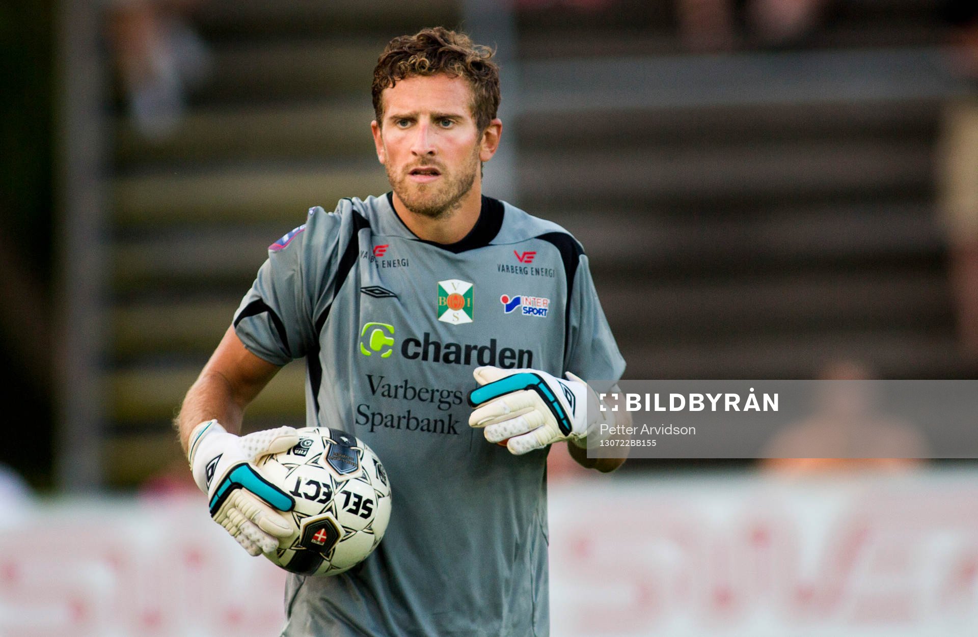 Varbergs målvakt Dan Sadé i fotbollsmatchen i Superettan