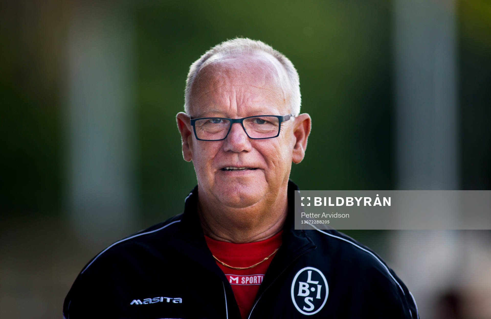 Landskronas lagledare Roland Rundqvist i fotbollsmatchen i