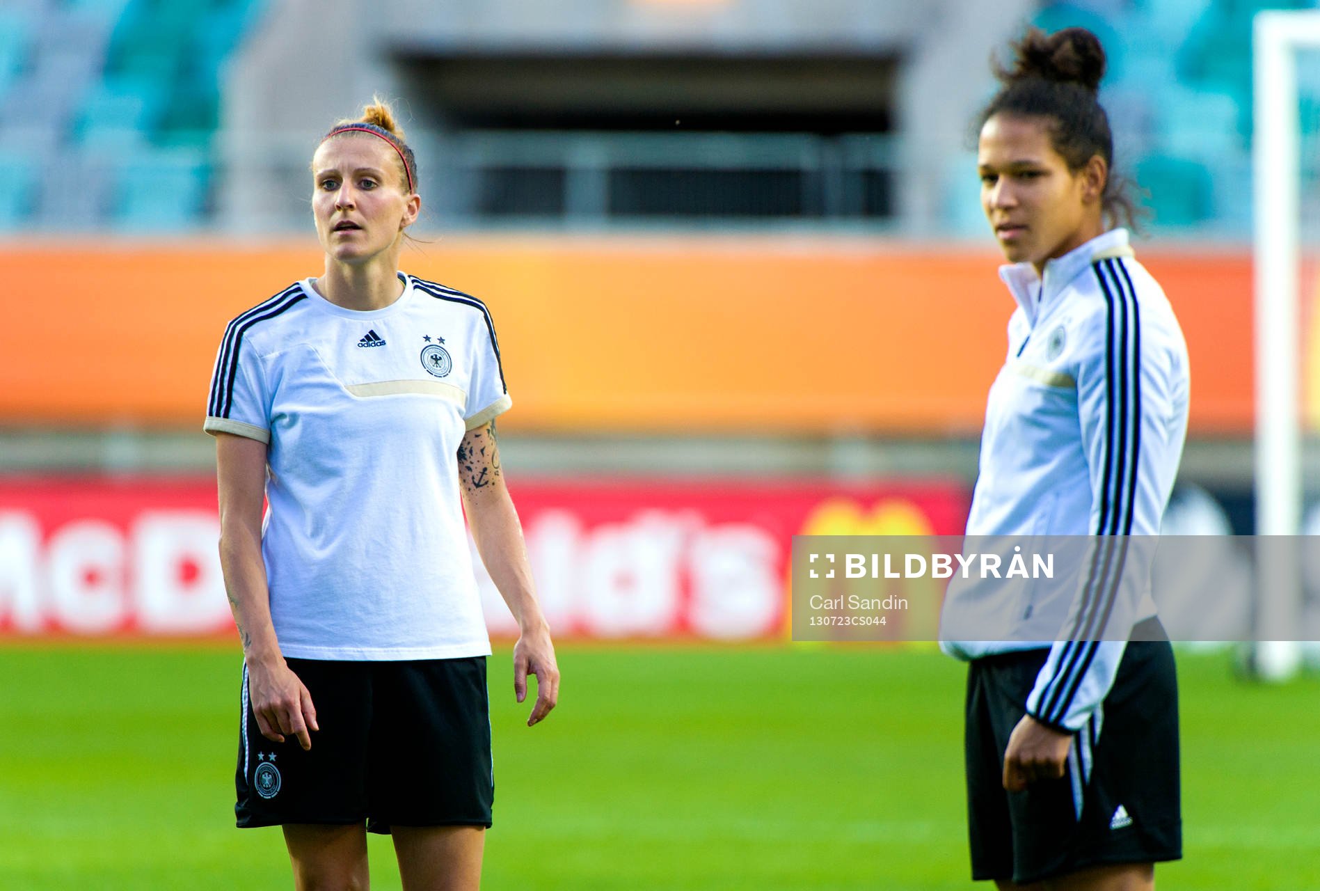 Tysklands Anja Mittag och Celia Okoyino da Mbabi