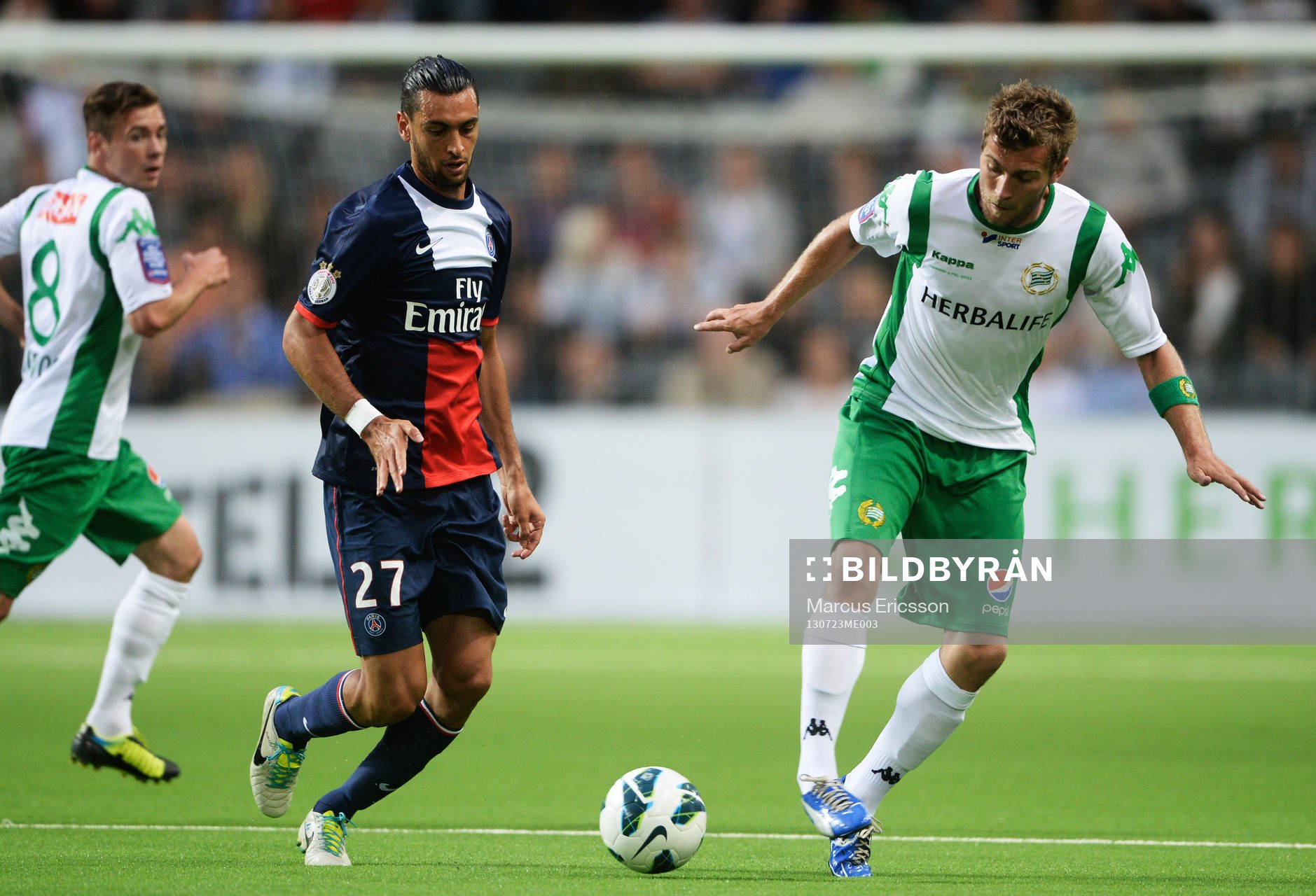 s Javier Pastore och Hammarbys Christophe Lallet